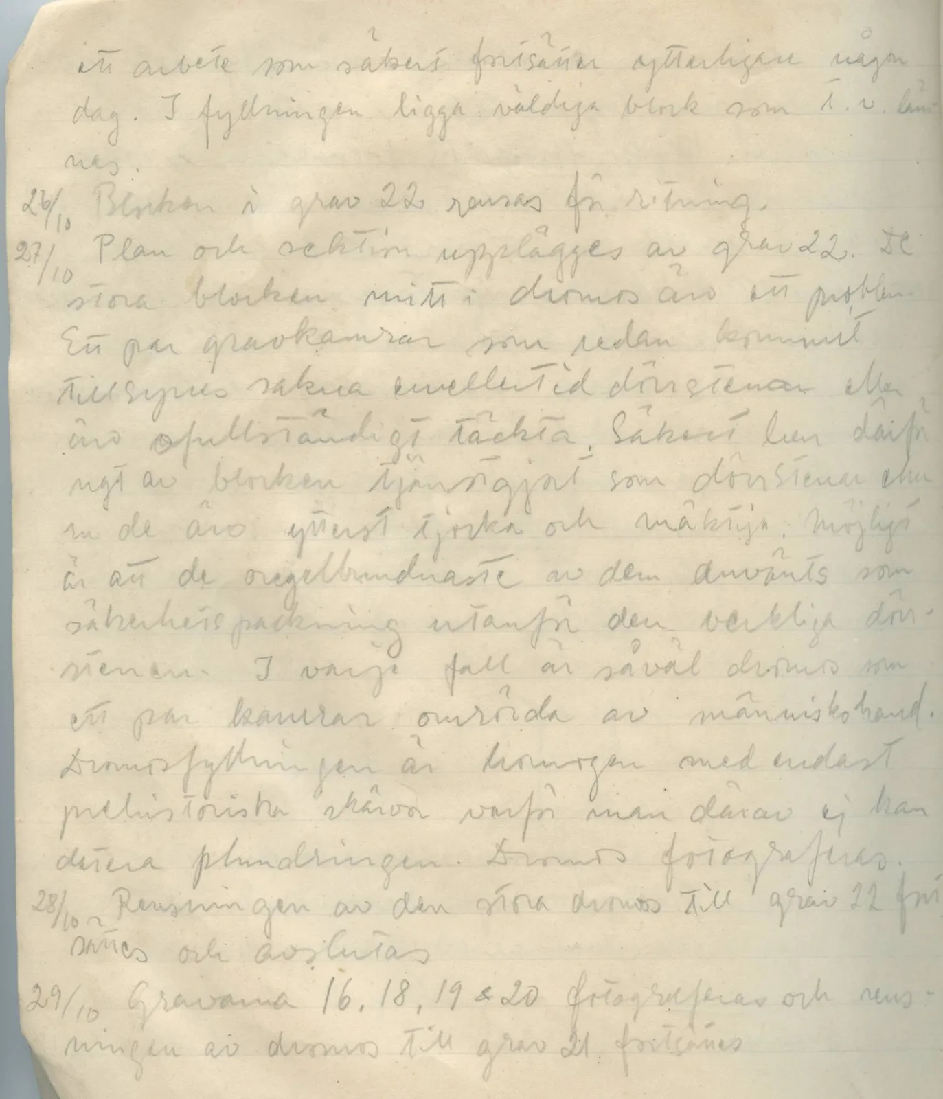Scan 176 of field diary DII:1a (Lapithos, Vrysi tou Barba), handwritten in Swedish. The transcription and translation follow.