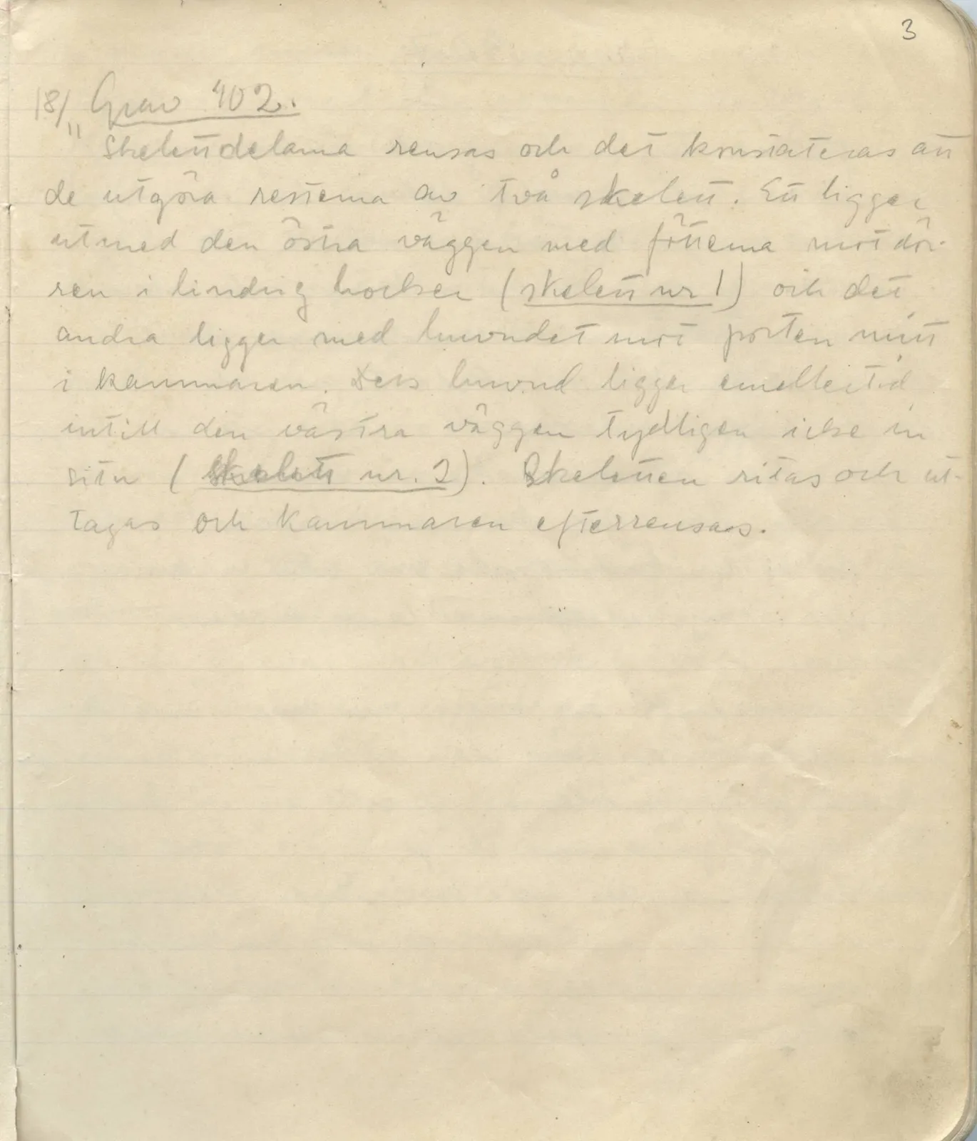 Scan 4 of field diary DII:1b (Lapithos, Kastros), handwritten in Swedish. The transcription and translation follow.