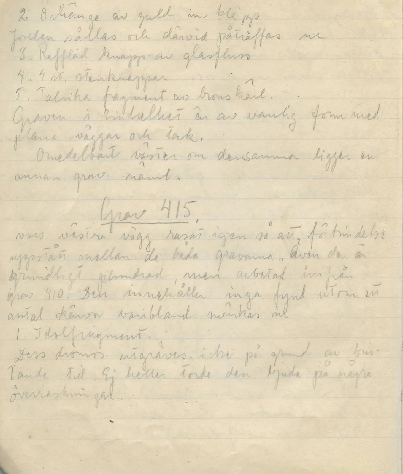 Scan 42 of field diary DII:1b (Lapithos, Kastros), handwritten in Swedish. The transcription and translation follow.
