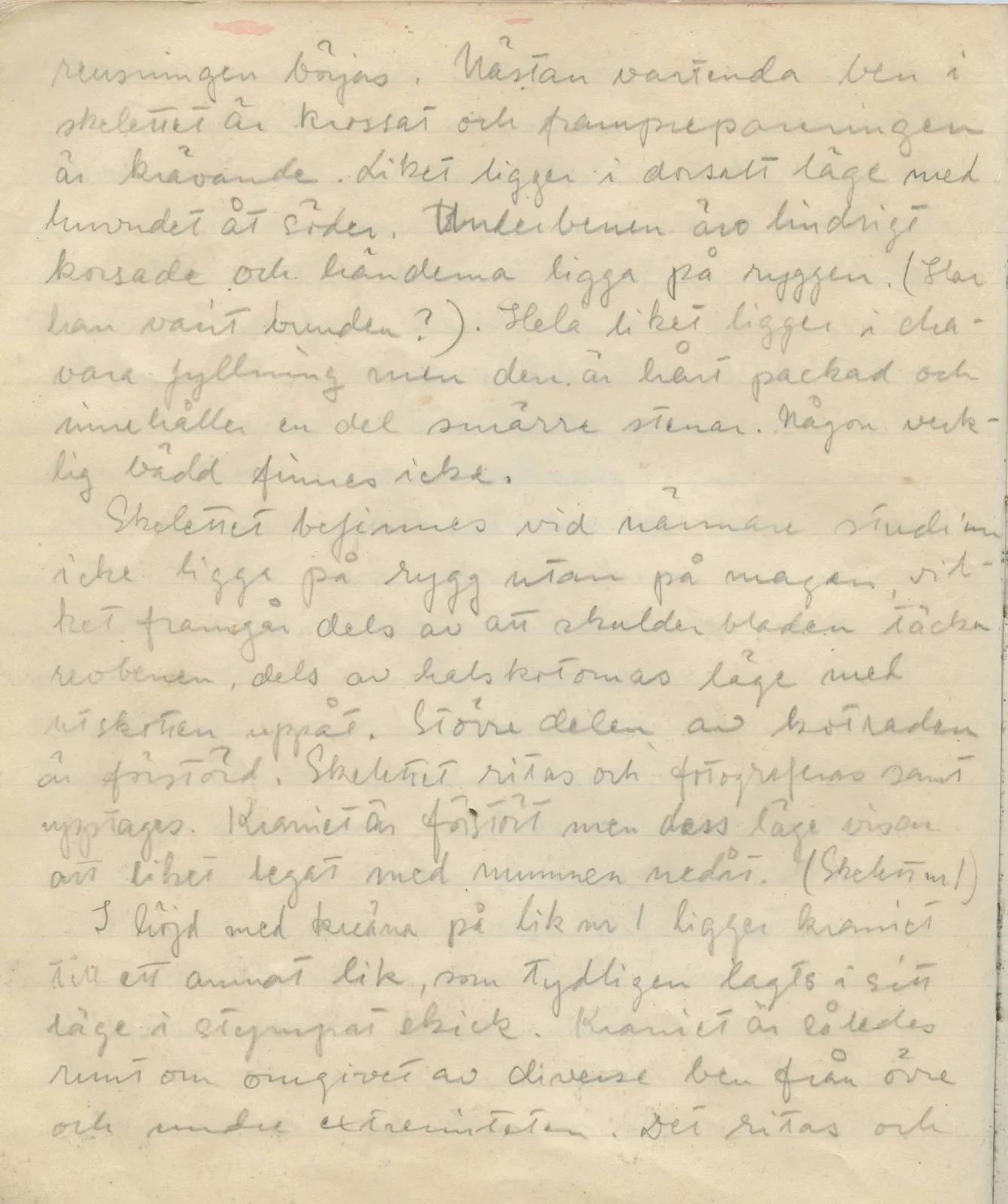 Scan 92 of field diary DII:1b (Lapithos, Kastros), handwritten in Swedish. The transcription and translation follow.