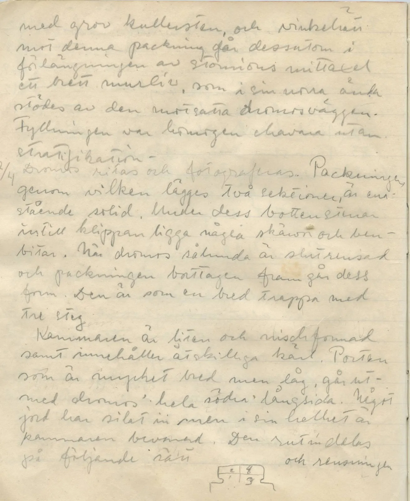 Scan 127 of field diary DII:1b (Lapithos, Kastros), handwritten in Swedish, with drawings. The transcription and translation follow.
