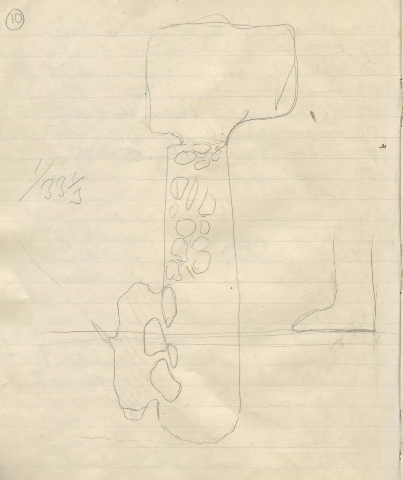 Scan 141 of field diary DII:1b (Lapithos, Kastros), handwritten in Swedish, with drawings. The transcription and translation follow.