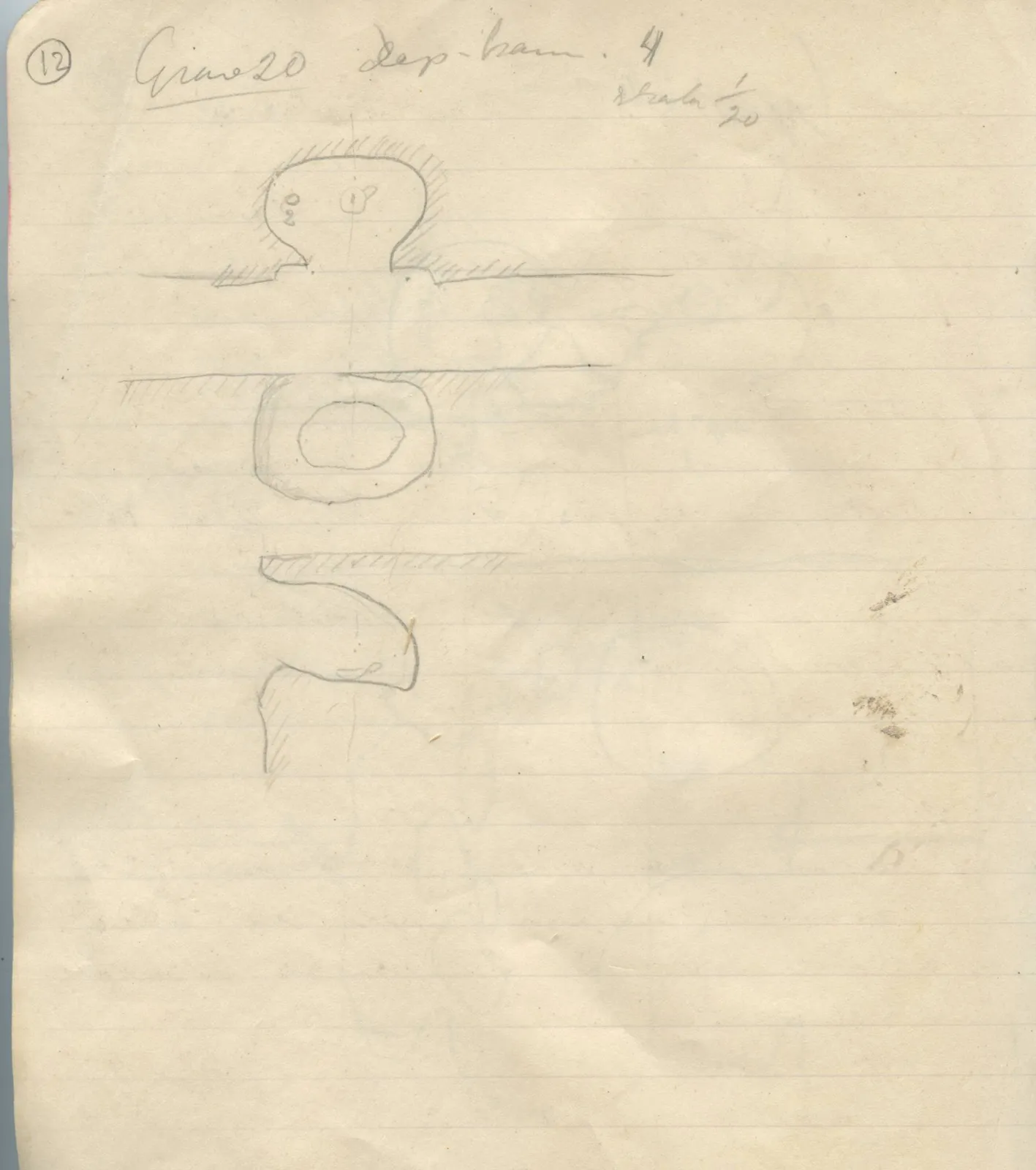 Scan 143 of field diary DII:1b (Lapithos, Kastros), handwritten in Swedish, with drawings. The transcription and translation follow.