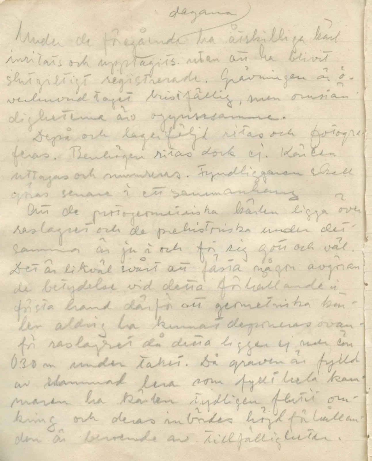 Scan 151 of field diary DII:1b (Lapithos, Kastros), handwritten in Swedish. The transcription and translation follow.