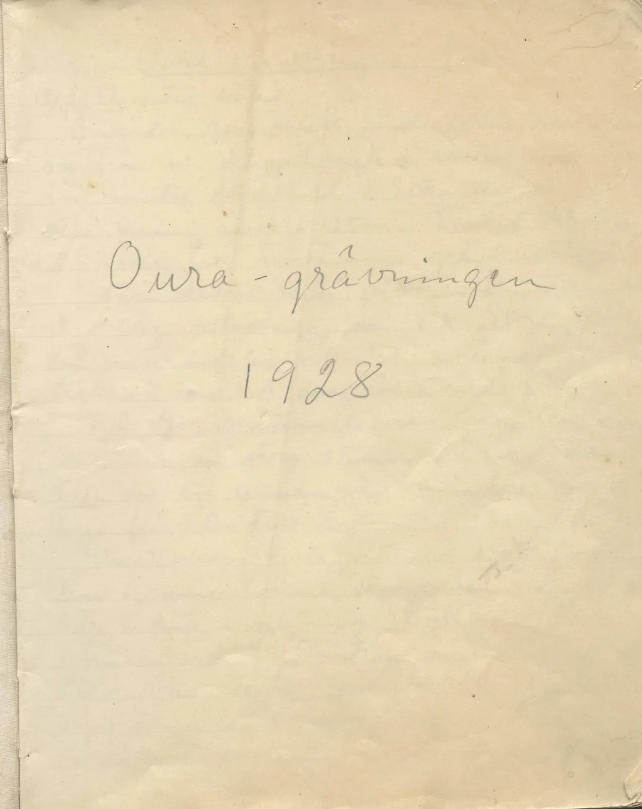 Scan 2 of field diary DII:1c (Oura, Trachonas and Idalion), handwritten in Swedish. The transcription and translation follow.