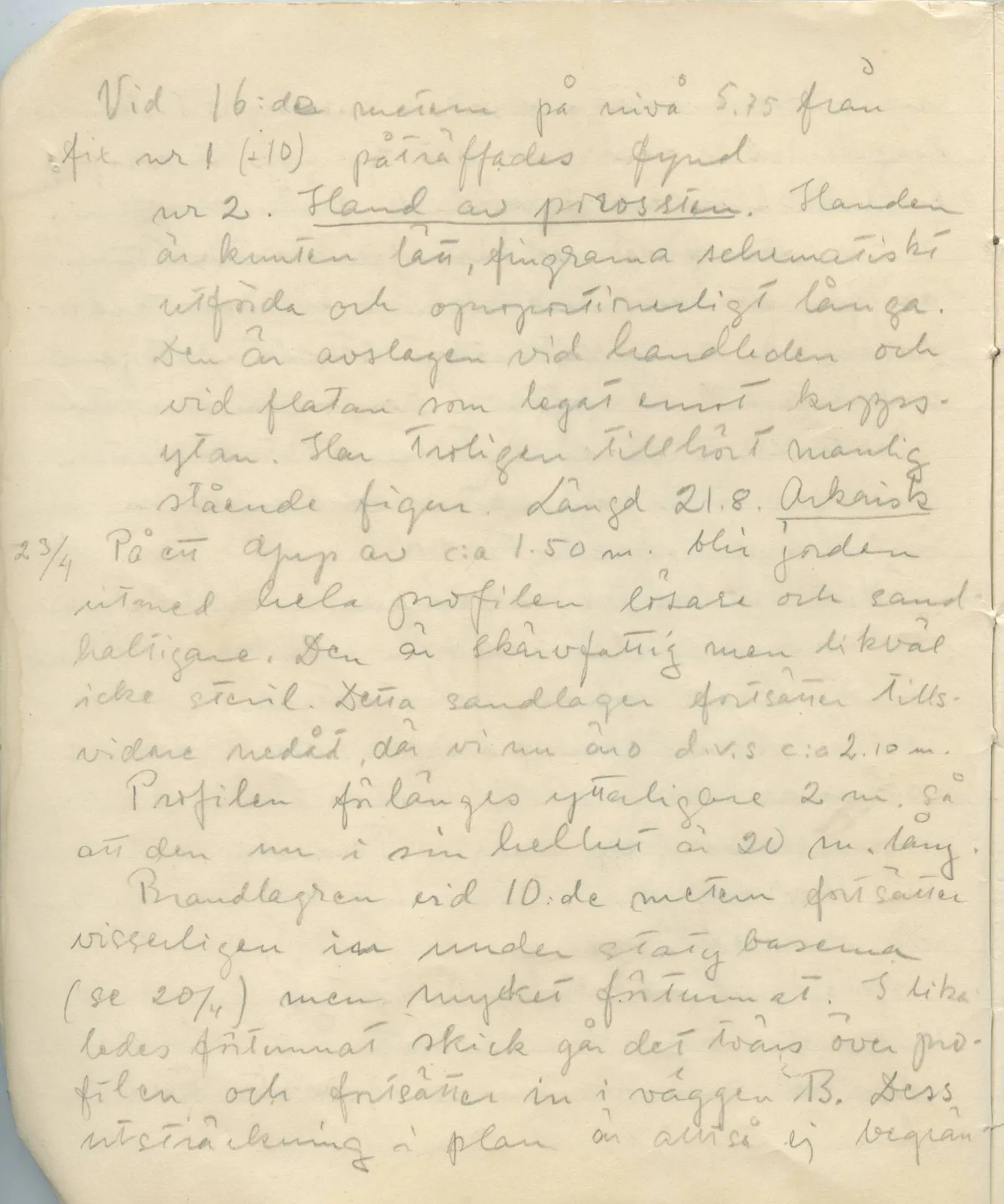 Scan 6 of field diary DII:1c (Oura, Trachonas and Idalion), handwritten in Swedish. The transcription and translation follow.