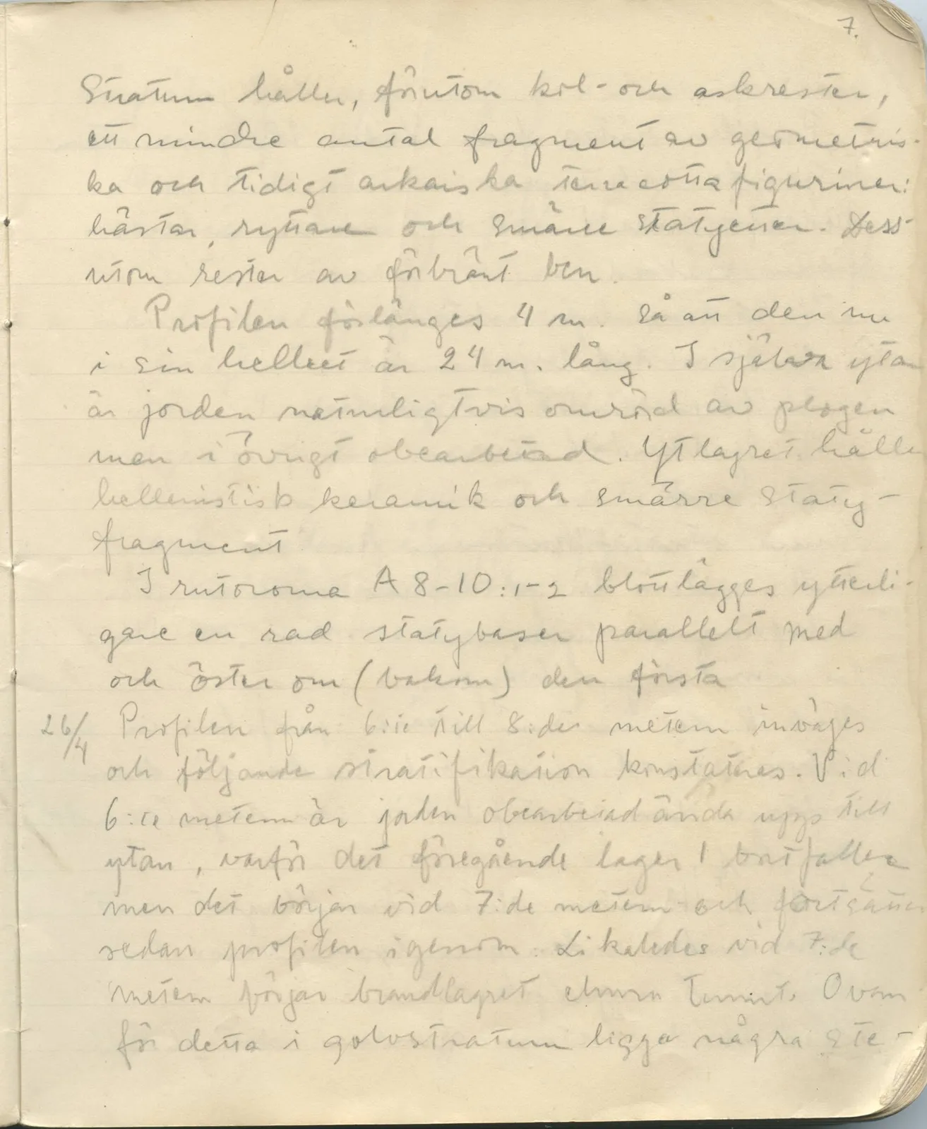 Scan 9 of field diary DII:1c (Oura, Trachonas and Idalion), handwritten in Swedish. The transcription and translation follow.