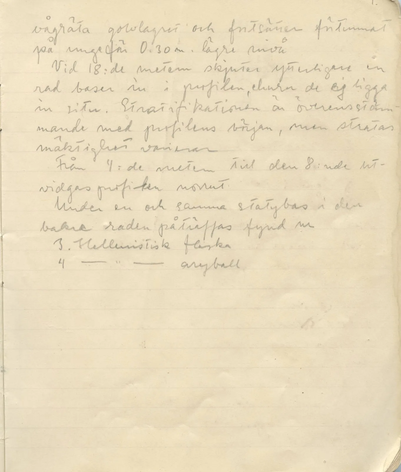 Scan 11 of field diary DII:1c (Oura, Trachonas and Idalion), handwritten in Swedish. The transcription and translation follow.