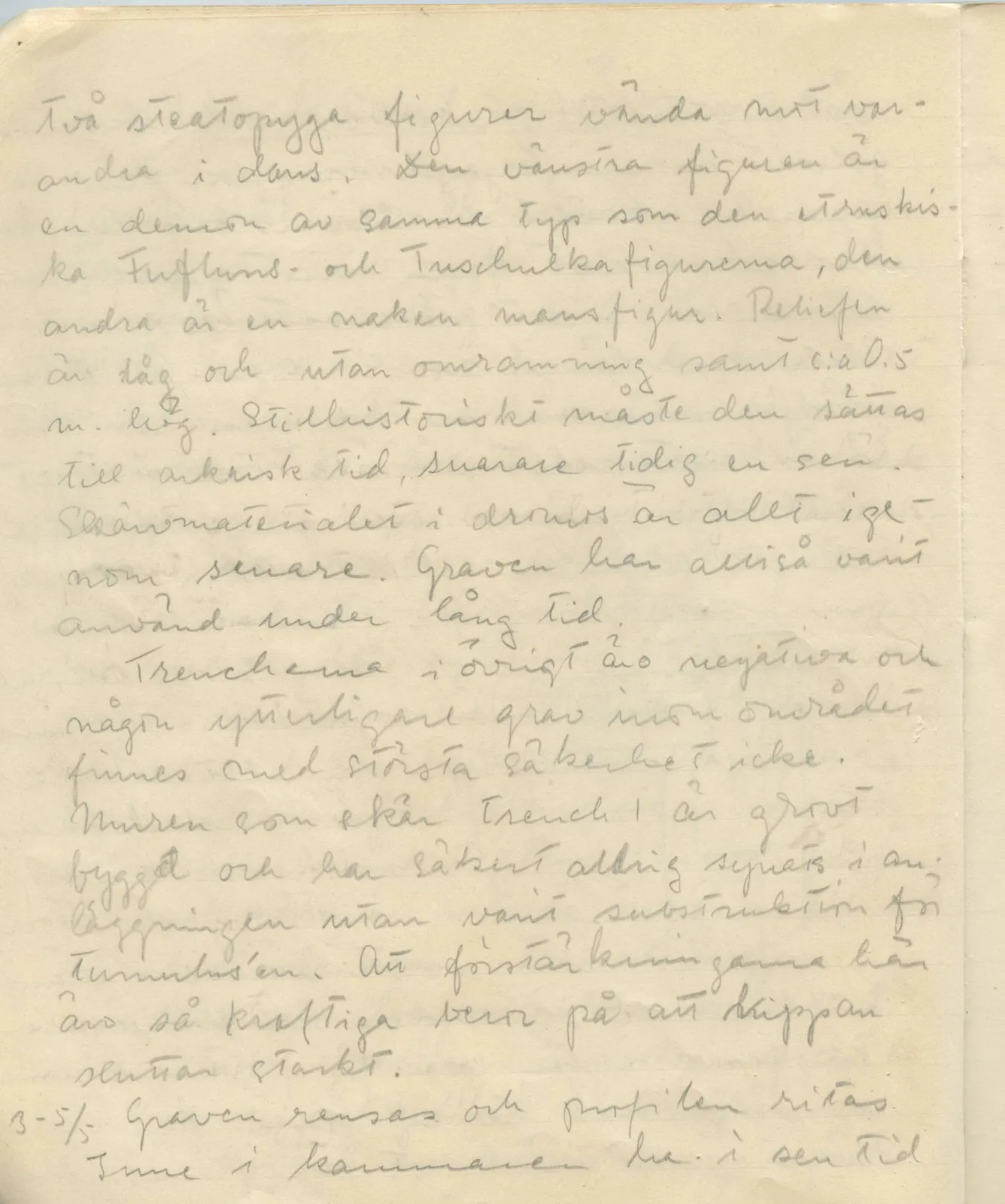 Scan 18 of field diary DII:1c (Oura, Trachonas and Idalion), handwritten in Swedish. The transcription and translation follow.