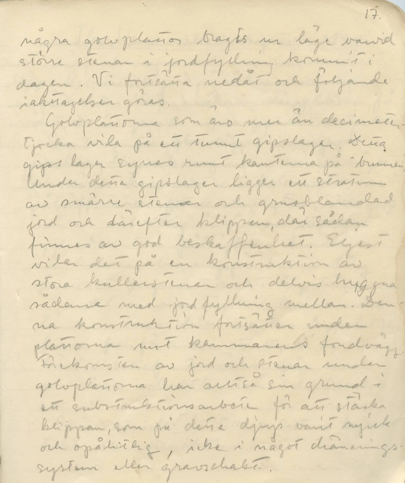Scan 19 of field diary DII:1c (Oura, Trachonas and Idalion), handwritten in Swedish. The transcription and translation follow.