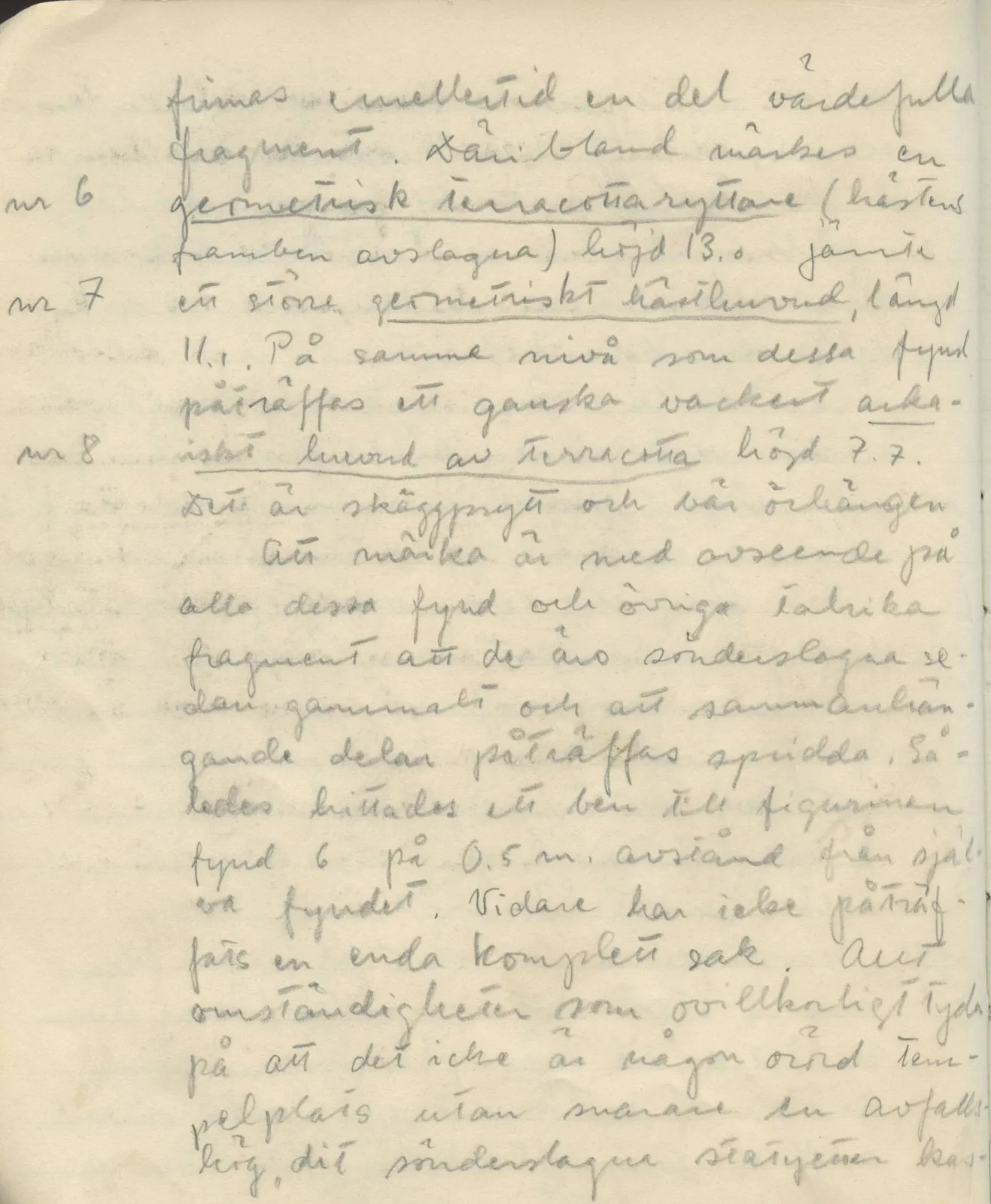 Scan 33 of field diary DII:1c (Oura, Trachonas and Idalion), handwritten in Swedish. The transcription and translation follow.
