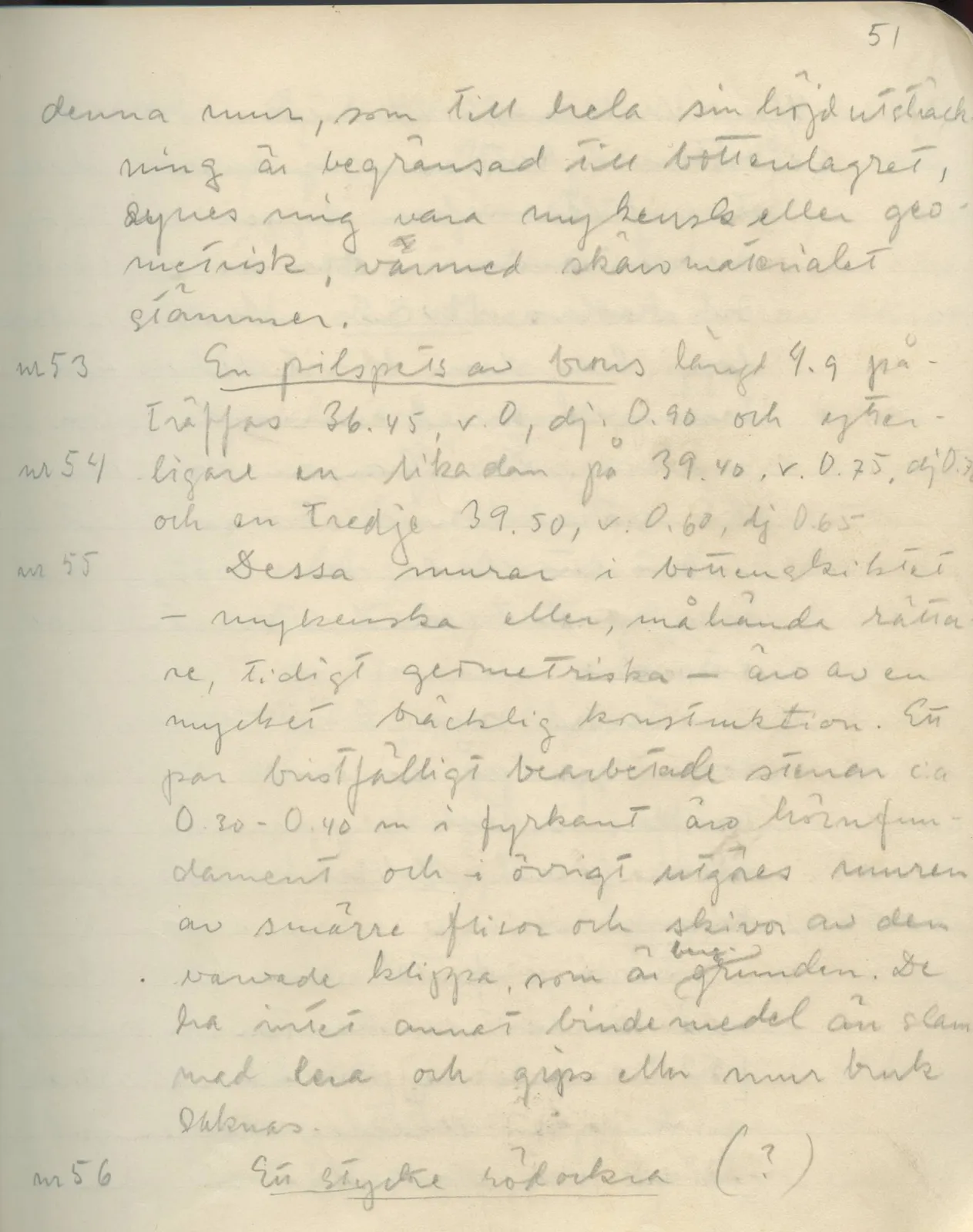 Scan 52 of field diary DII:1c (Oura, Trachonas and Idalion), handwritten in Swedish. The transcription and translation follow.