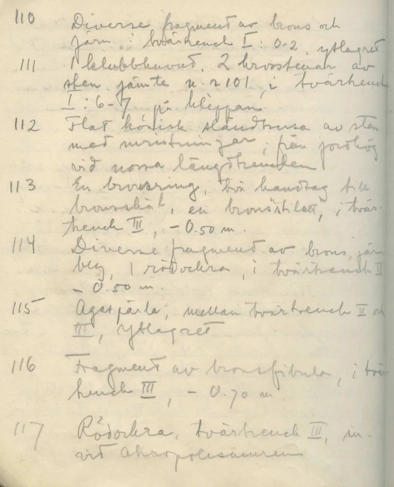 Scan 63 of field diary DII:1c (Oura, Trachonas and Idalion), handwritten in Swedish. The transcription and translation follow.