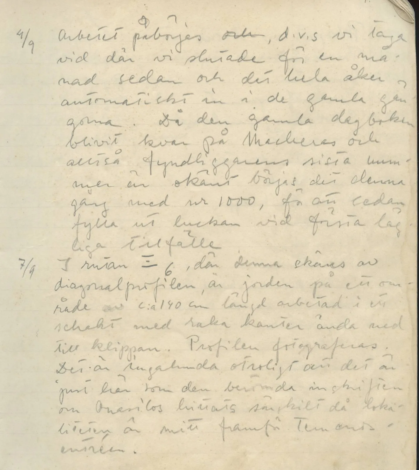 Scan 4 of field diary DII:1d (Idalion and Lapithos, Plakes), handwritten in Swedish. The transcription and translation follow.