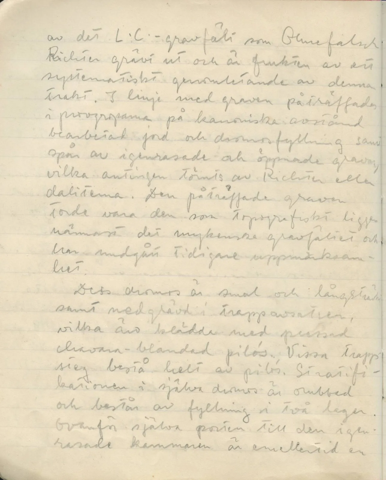 Scan 37 of field diary DII:1d (Idalion and Lapithos, Plakes), handwritten in Swedish. The transcription and translation follow.