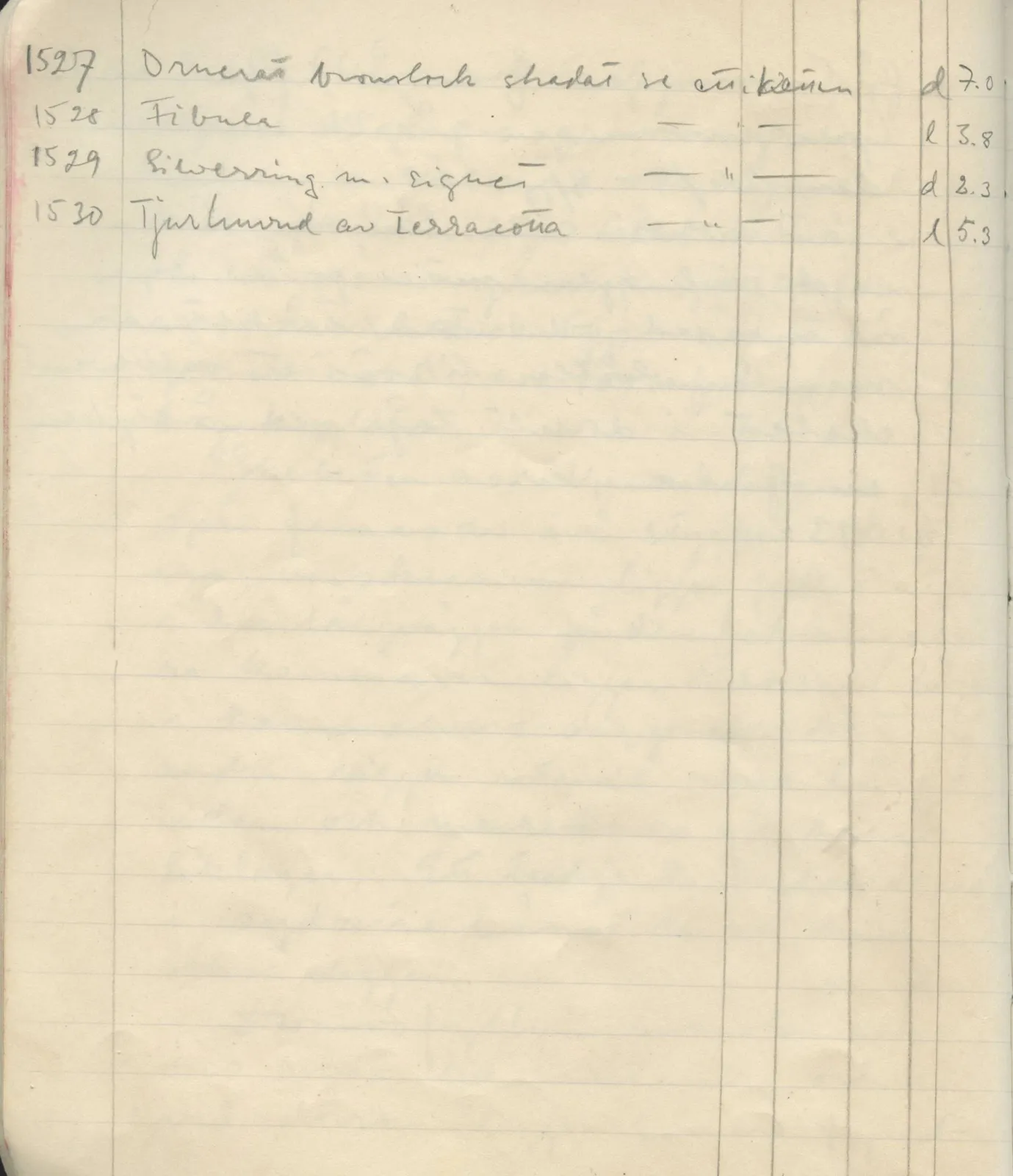 Scan 41 of field diary DII:1d (Idalion and Lapithos, Plakes), handwritten in Swedish. The transcription and translation follow.