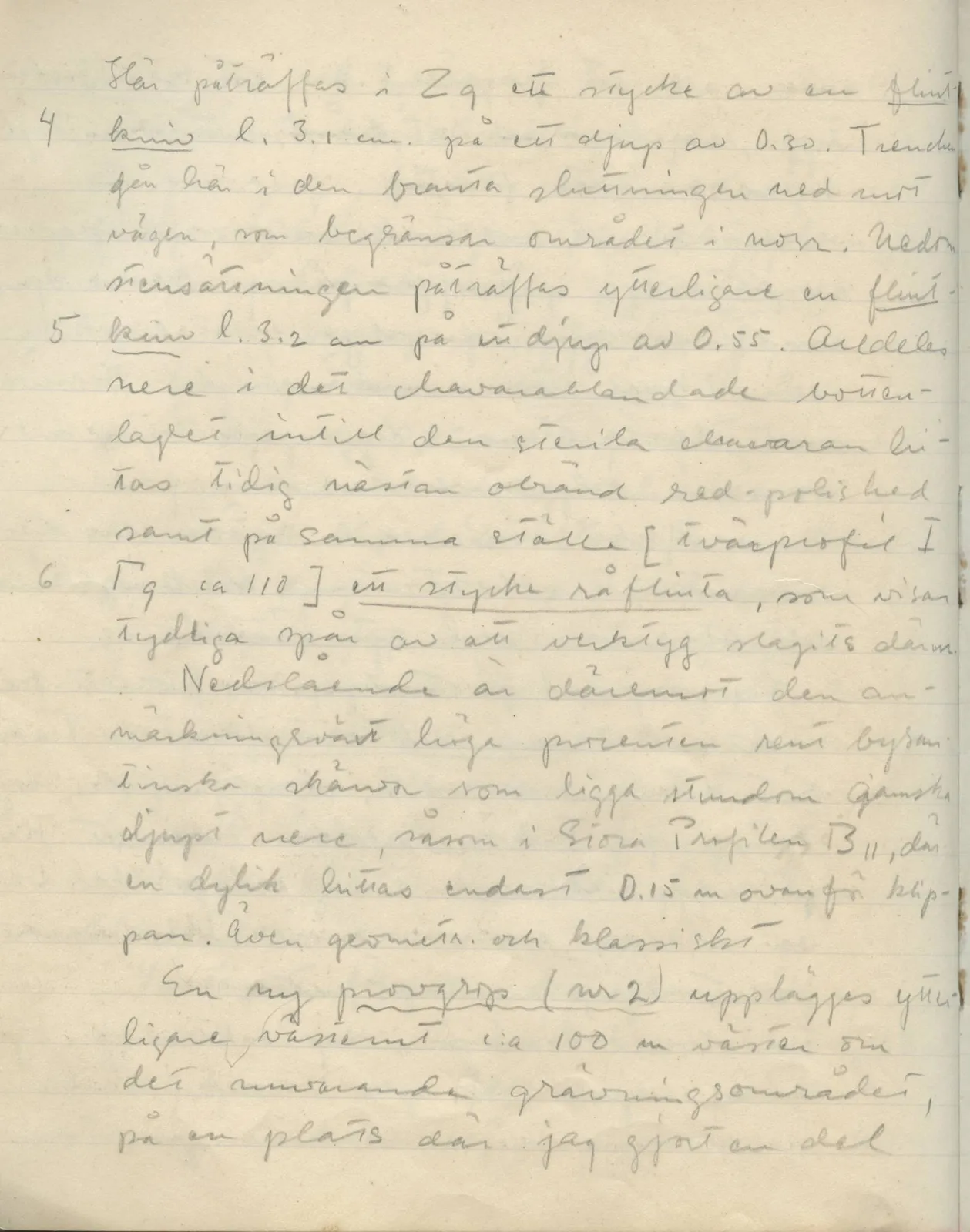 Scan 45 of field diary DII:1d (Idalion and Lapithos, Plakes), handwritten in Swedish. The transcription and translation follow.