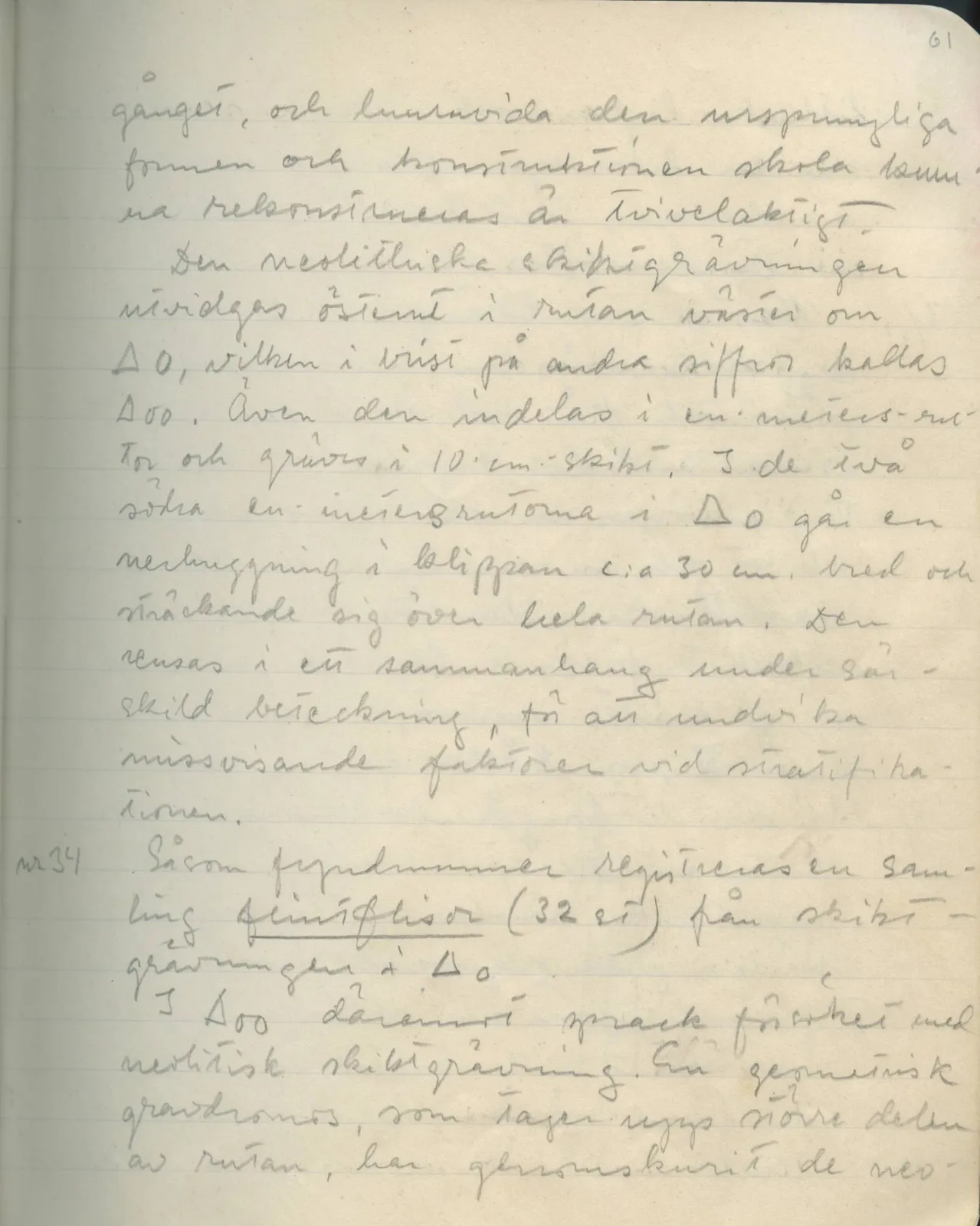 Scan 62 of field diary DII:1d (Idalion and Lapithos, Plakes), handwritten in Swedish. The transcription and translation follow.