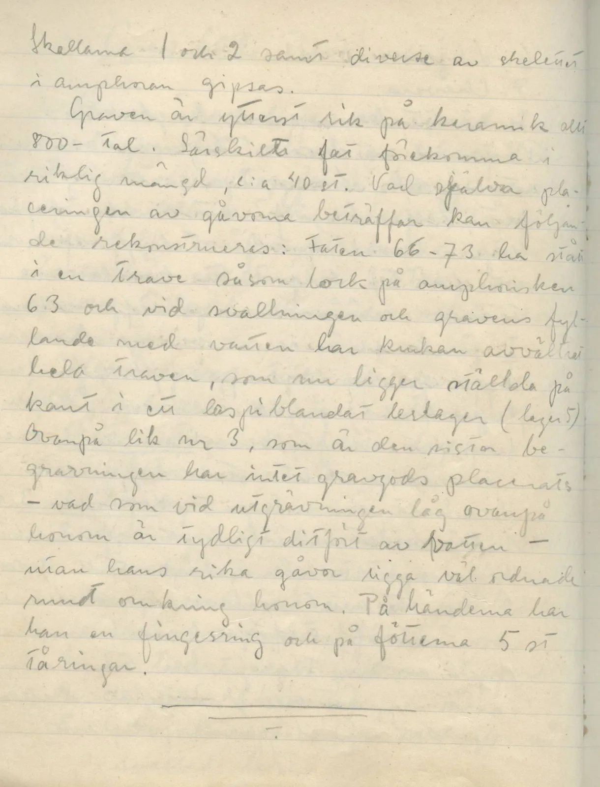 Scan 77 of field diary DII:1d (Idalion and Lapithos, Plakes), handwritten in Swedish. The transcription and translation follow.