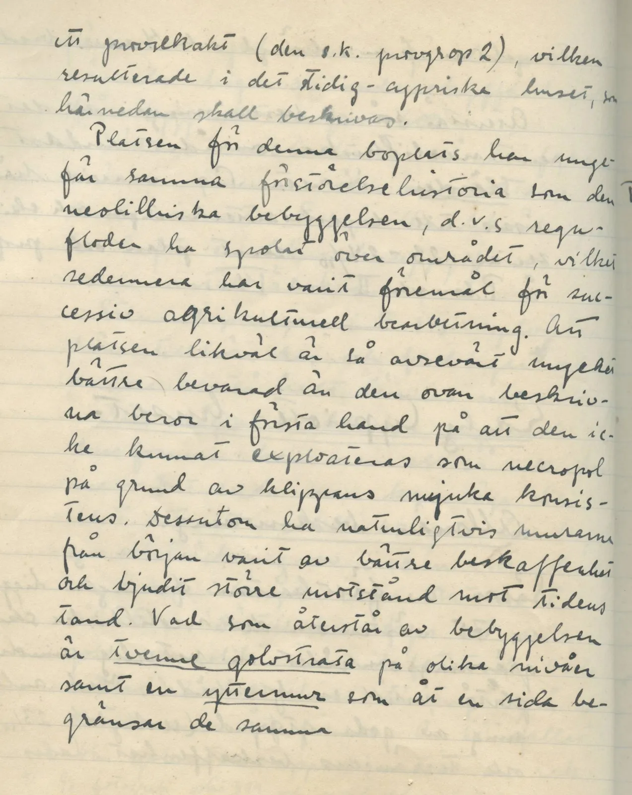 Scan 105 of field diary DII:1d (Idalion and Lapithos, Plakes), handwritten in Swedish. The transcription and translation follow.