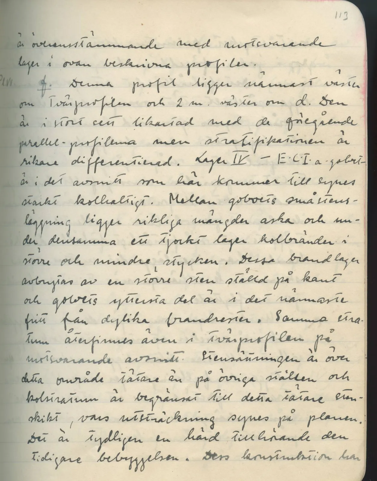 Scan 114 of field diary DII:1d (Idalion and Lapithos, Plakes), handwritten in Swedish. The transcription and translation follow.