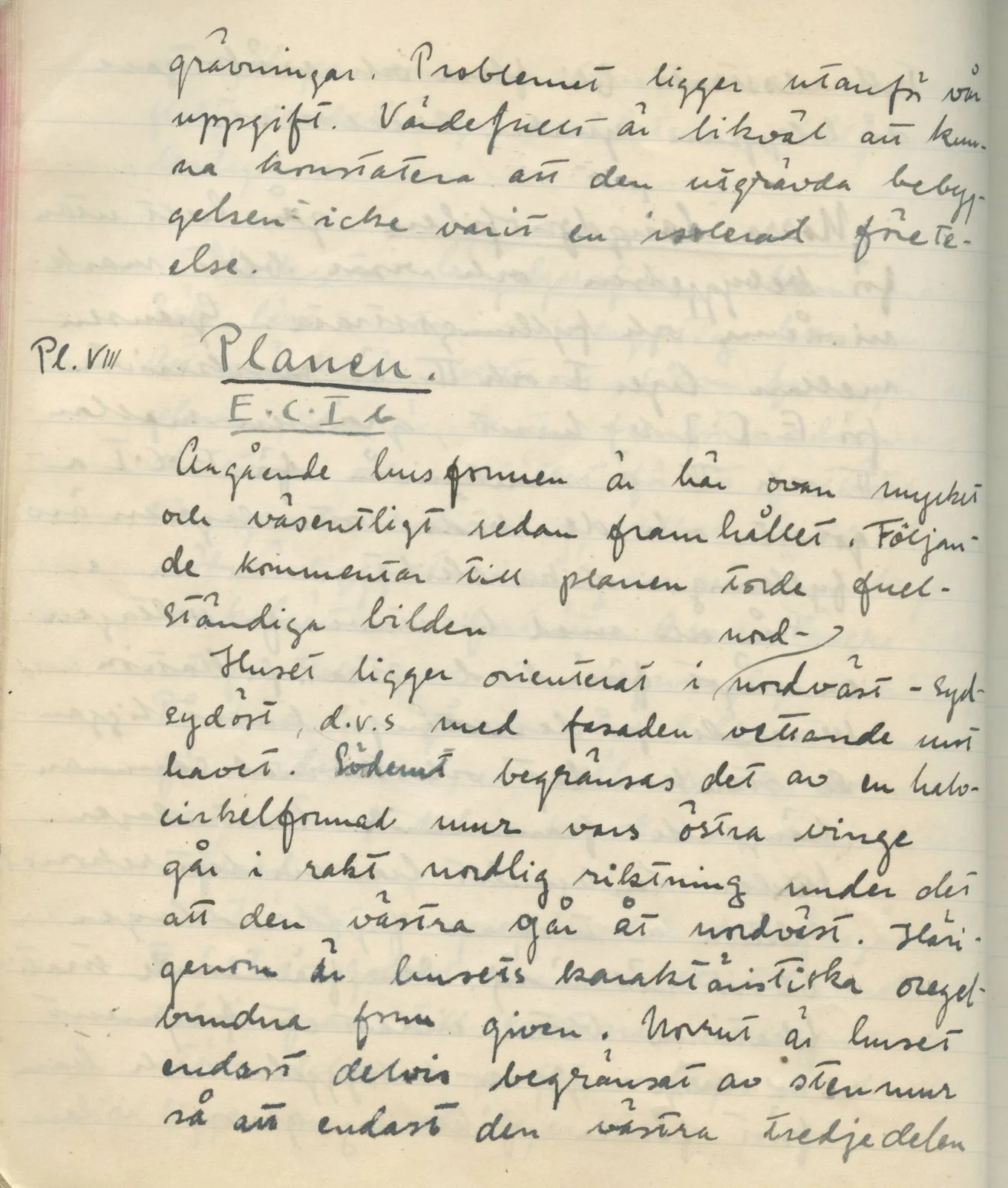 Scan 125 of field diary DII:1d (Idalion and Lapithos, Plakes), handwritten in Swedish. The transcription and translation follow.