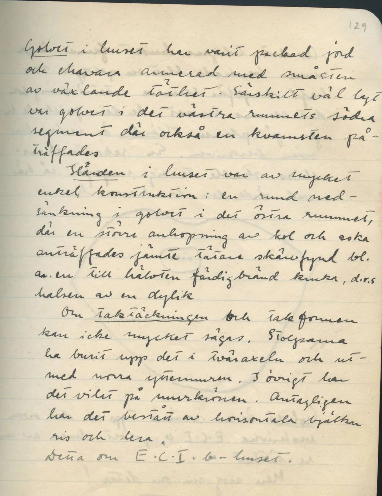 Scan 130 of field diary DII:1d (Idalion and Lapithos, Plakes), handwritten in Swedish. The transcription and translation follow.