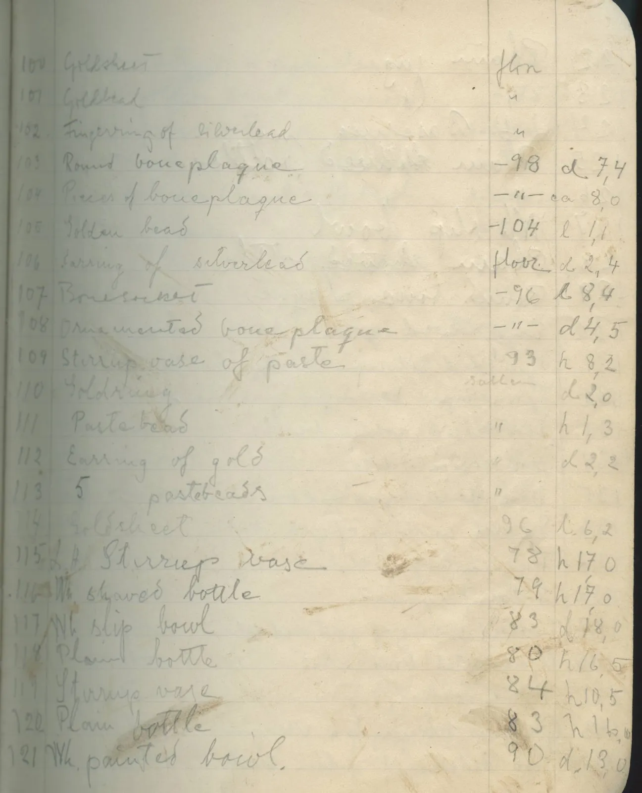 Scan 163 of field diary DII:1e (Nitovikla, Ayia Irini, Enkomi and other find lists), handwritten in Swedish. The transcription and translation follow.