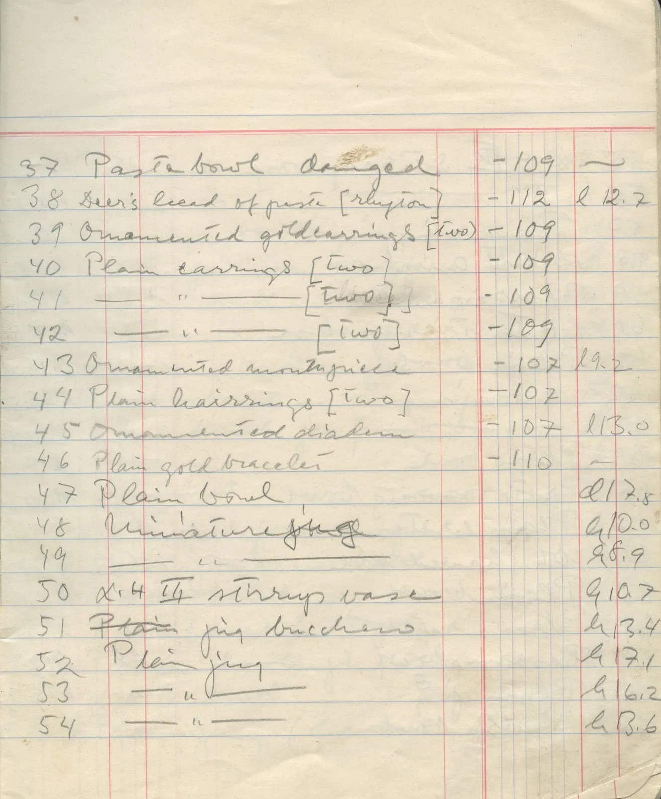 Scan 4 of field diary DII:1f (Enkomi, the tombs), handwritten in Swedish. The transcription and translation follow.