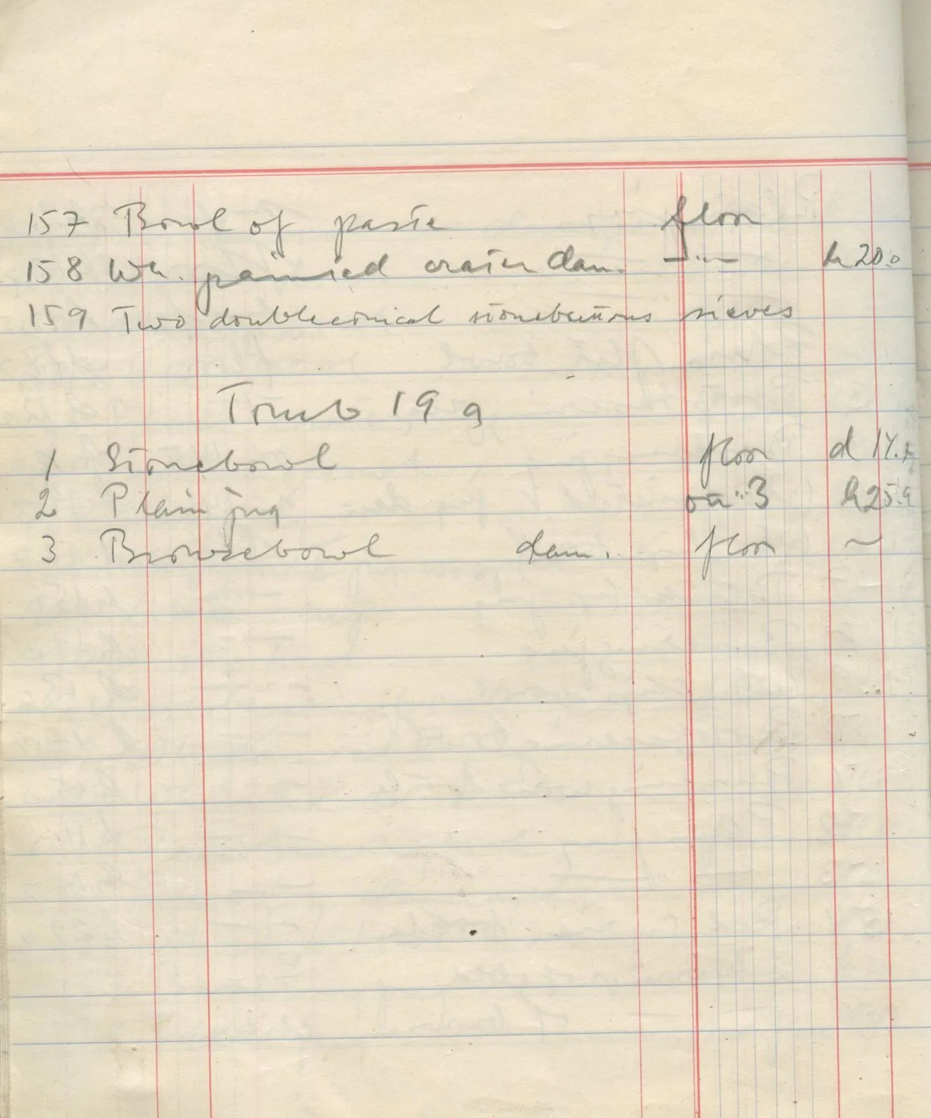 Scan 59 of field diary DII:1f (Enkomi, the tombs), handwritten in Swedish. The transcription and translation follow.