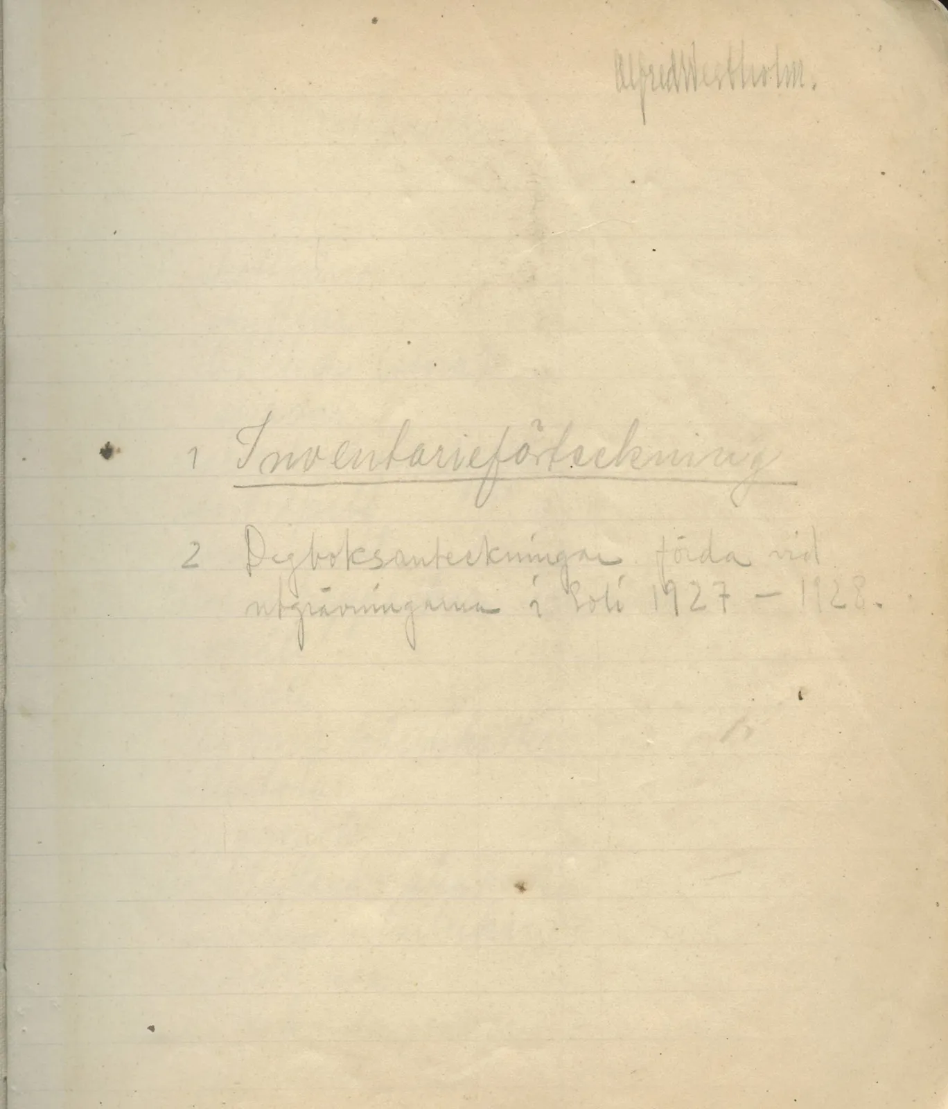 Scan 2 of field diary DII:2a (Soli, the theatre), handwritten in Swedish. The transcription and translation follow.