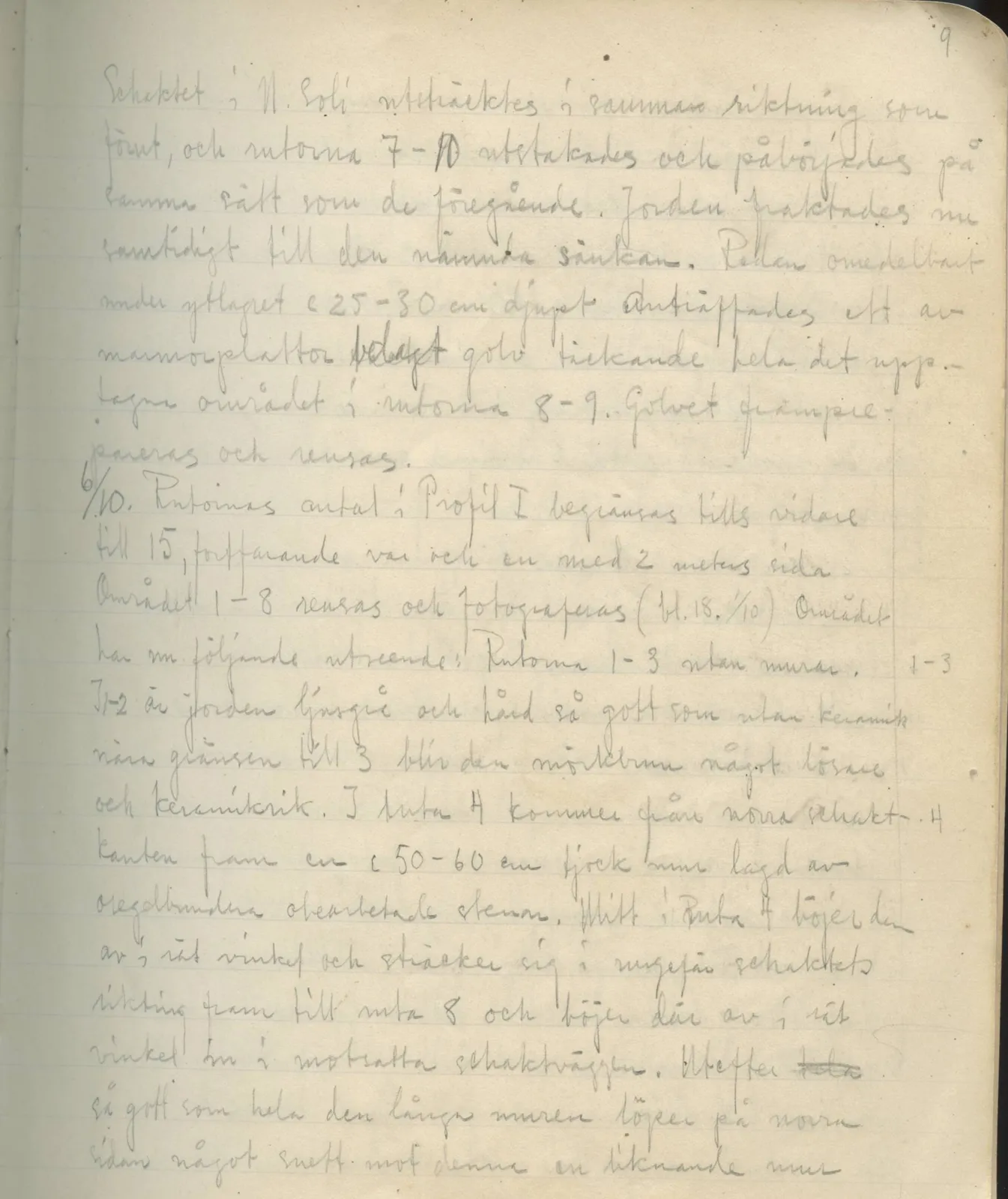 Scan 8 of field diary DII:2a (Soli, the theatre), handwritten in Swedish. The transcription and translation follow.