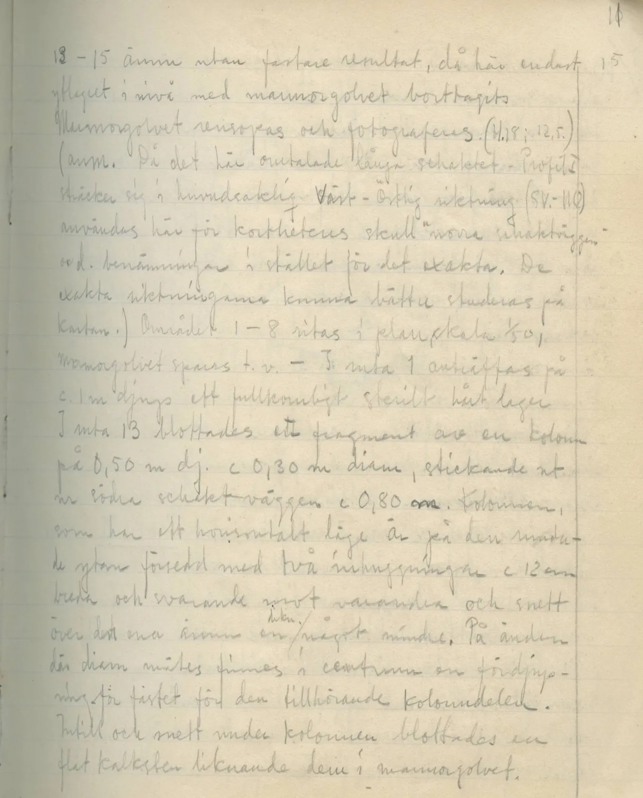 Scan 10 of field diary DII:2a (Soli, the theatre), handwritten in Swedish. The transcription and translation follow.