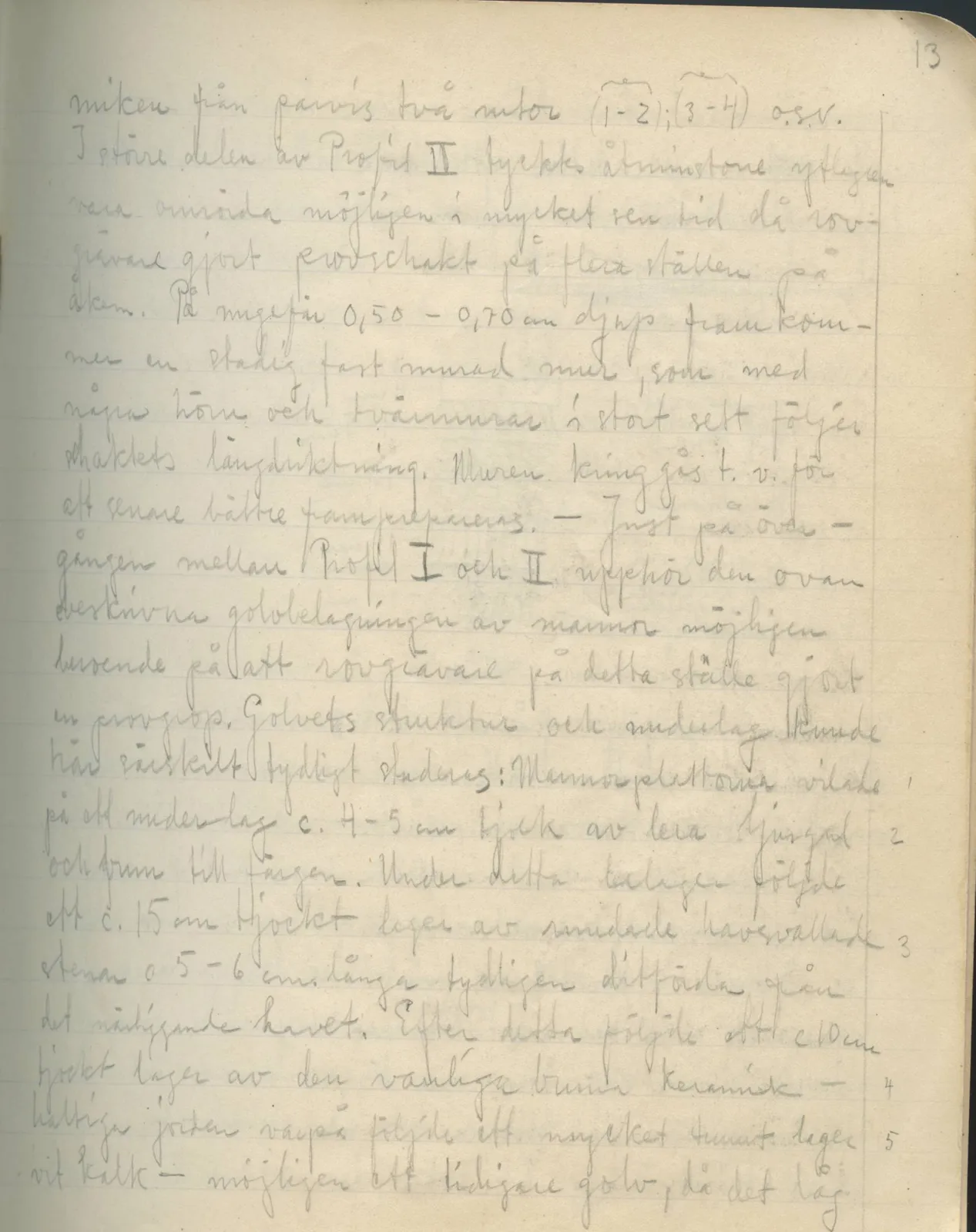 Scan 12 of field diary DII:2a (Soli, the theatre), handwritten in Swedish. The transcription and translation follow.