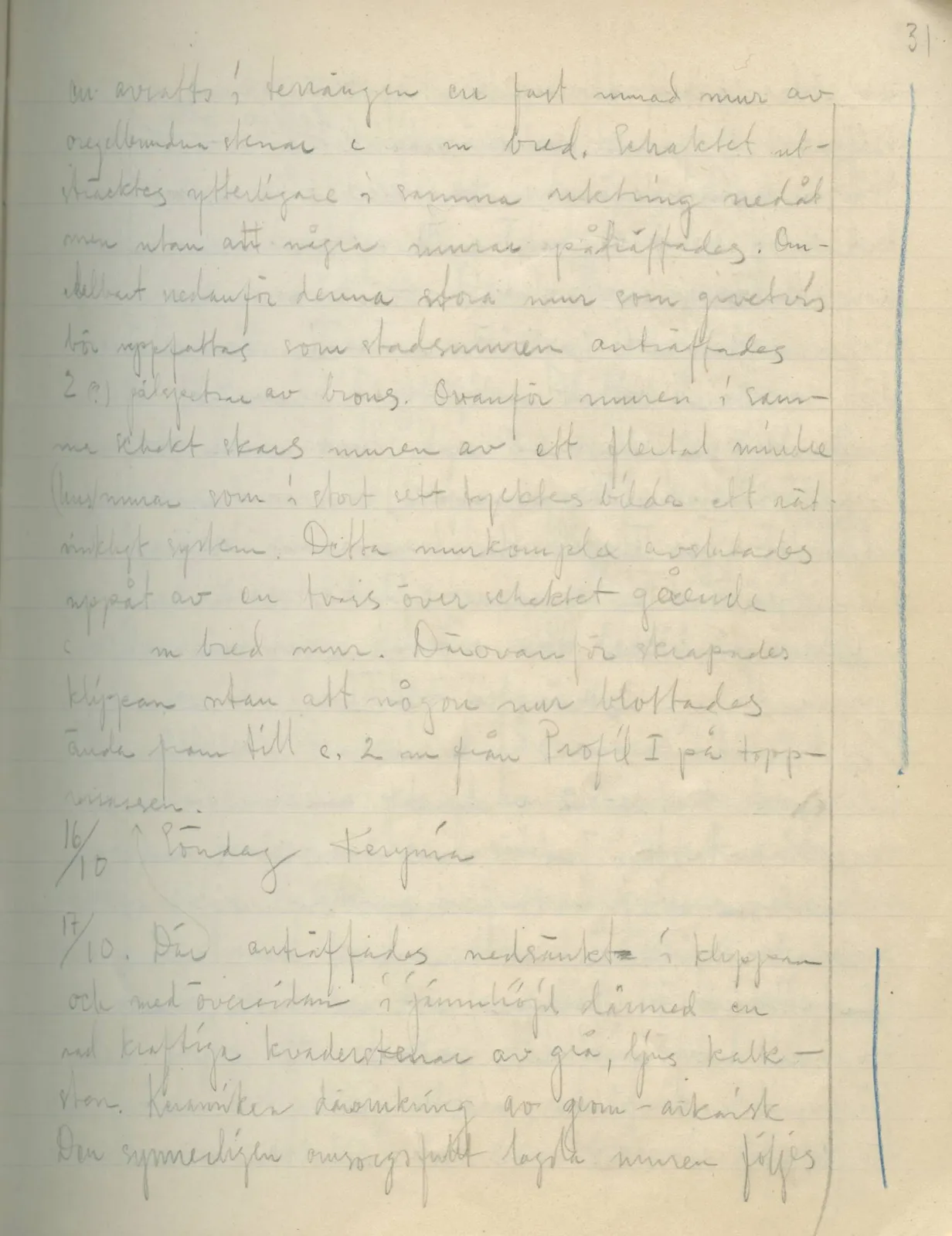 Scan 29 of field diary DII:2a (Soli, the theatre), handwritten in Swedish. The transcription and translation follow.