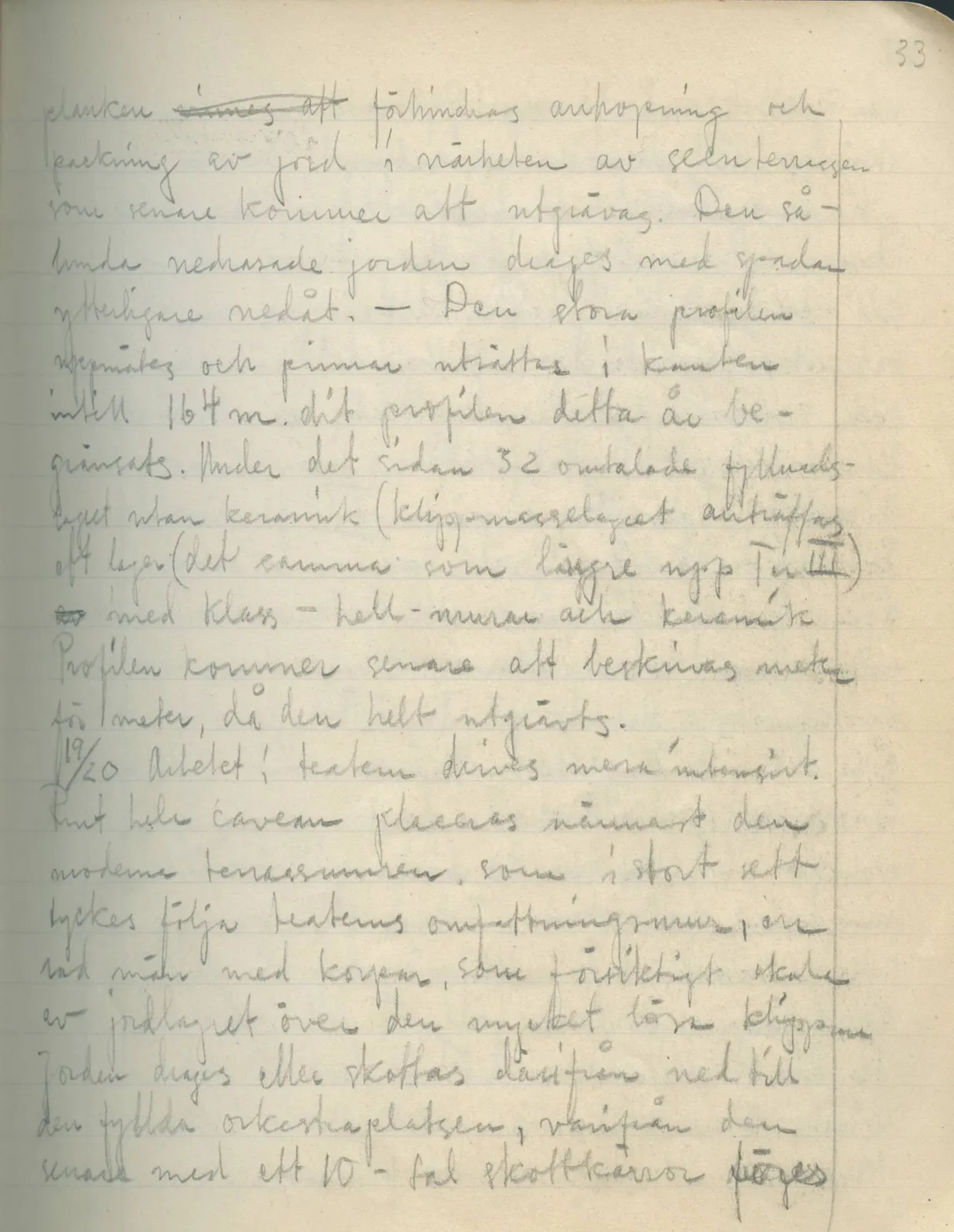 Scan 31 of field diary DII:2a (Soli, the theatre), handwritten in Swedish. The transcription and translation follow.