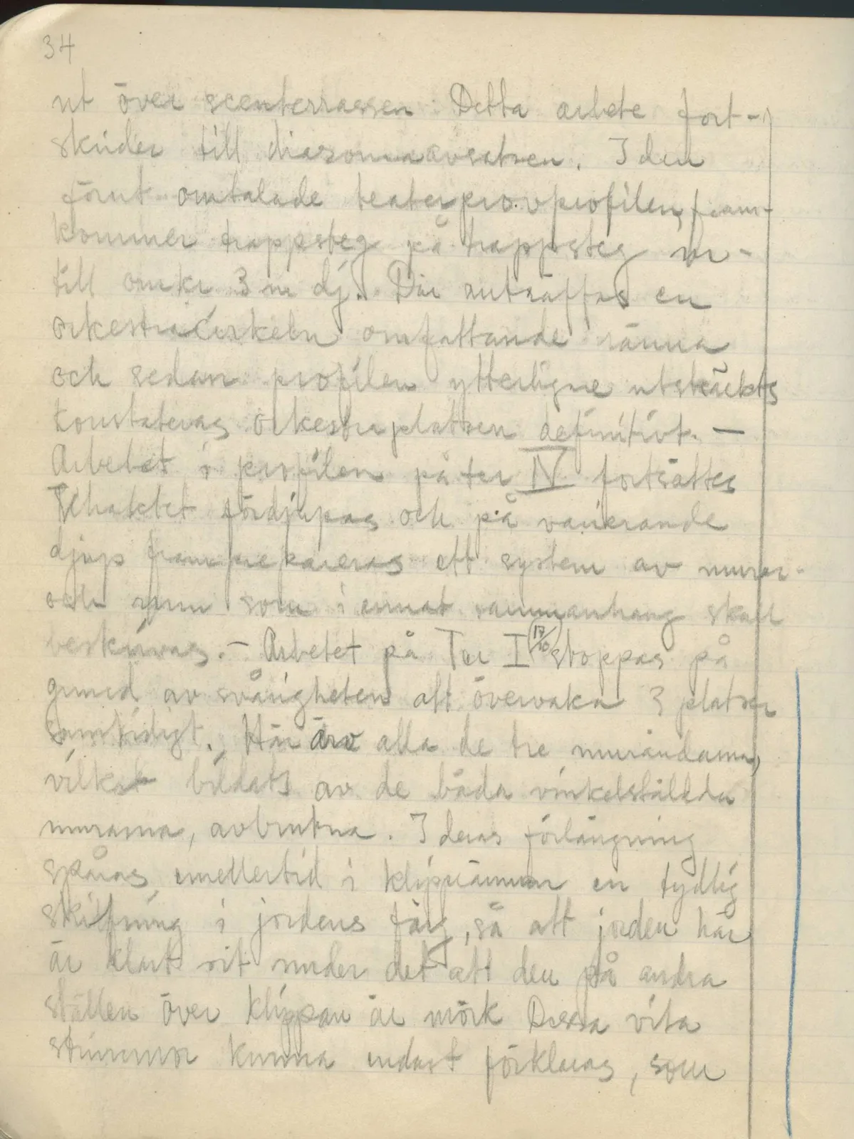 Scan 32 of field diary DII:2a (Soli, the theatre), handwritten in Swedish. The transcription and translation follow.