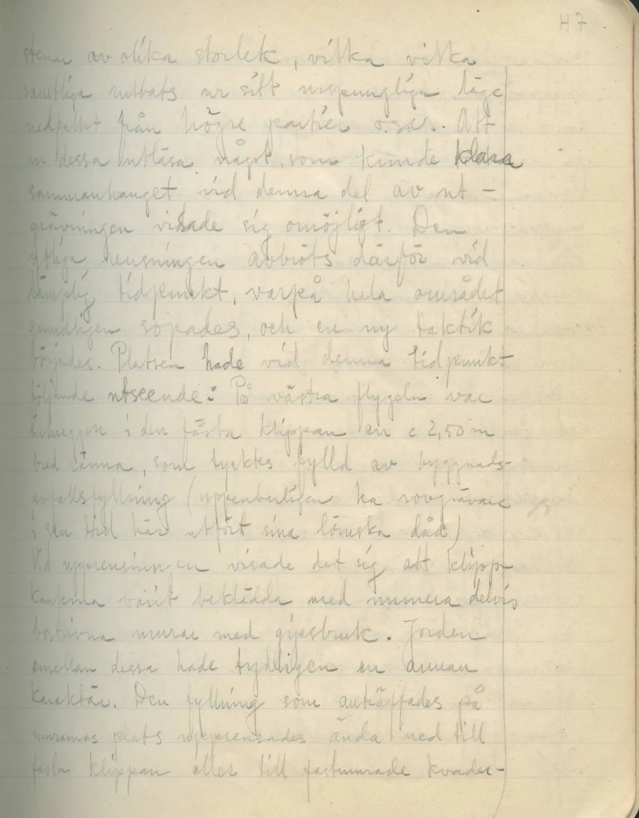 Scan 45 of field diary DII:2a (Soli, the theatre), handwritten in Swedish. The transcription and translation follow.