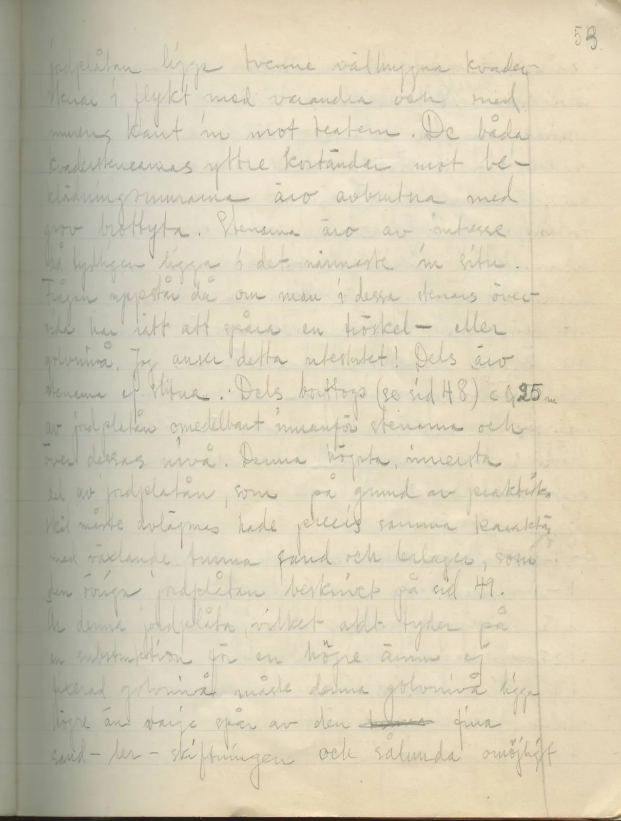 Scan 51 of field diary DII:2a (Soli, the theatre), handwritten in Swedish. The transcription and translation follow.
