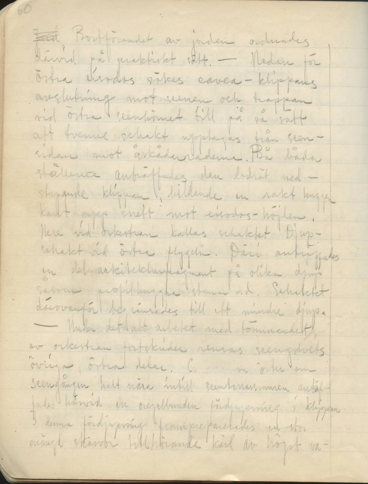 Scan 58 of field diary DII:2a (Soli, the theatre), handwritten in Swedish. The transcription and translation follow.