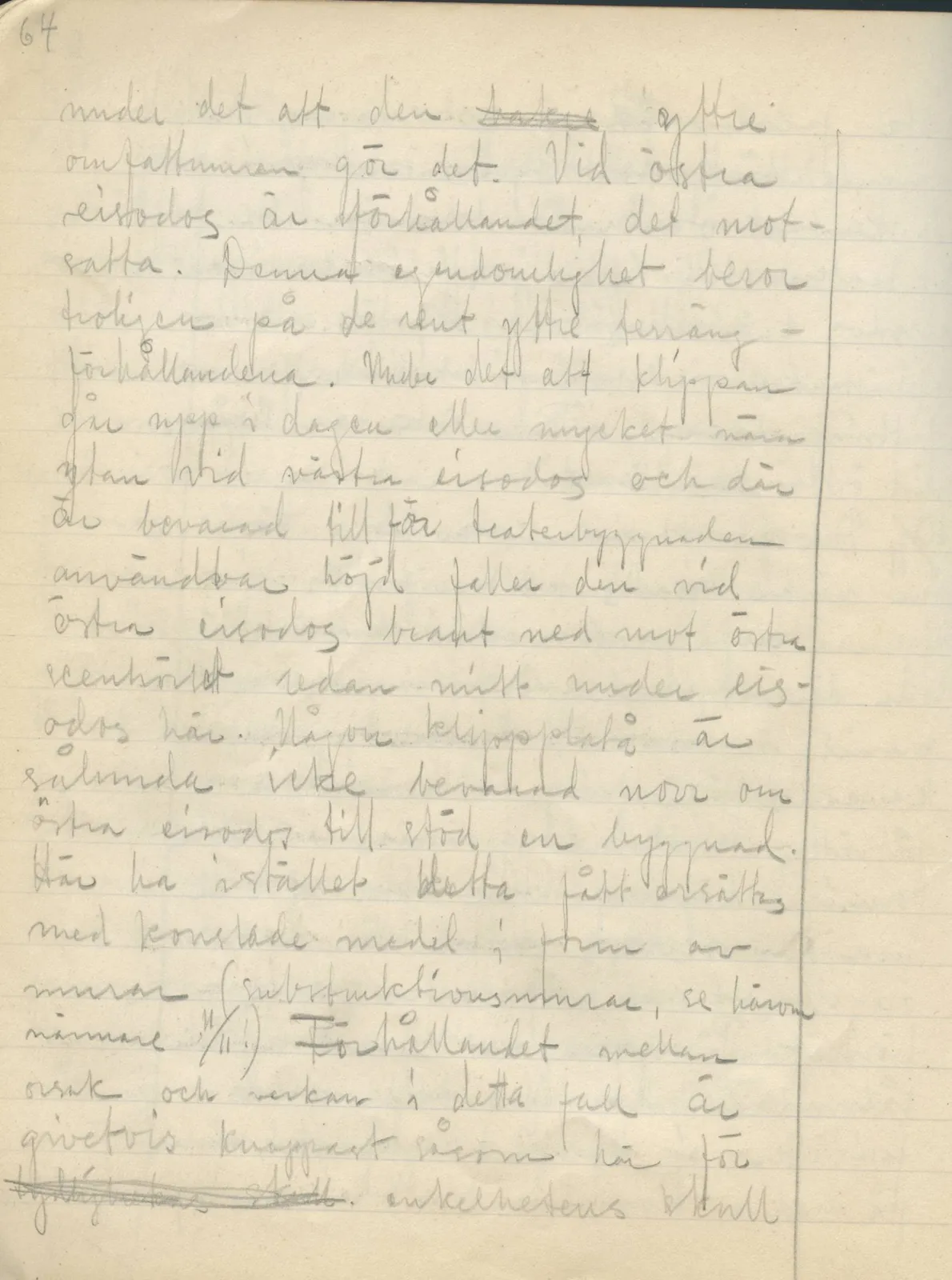 Scan 62 of field diary DII:2a (Soli, the theatre), handwritten in Swedish. The transcription and translation follow.
