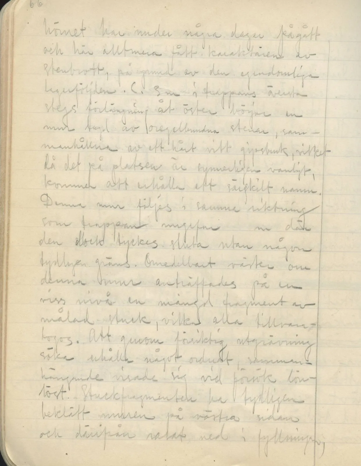Scan 64 of field diary DII:2a (Soli, the theatre), handwritten in Swedish. The transcription and translation follow.