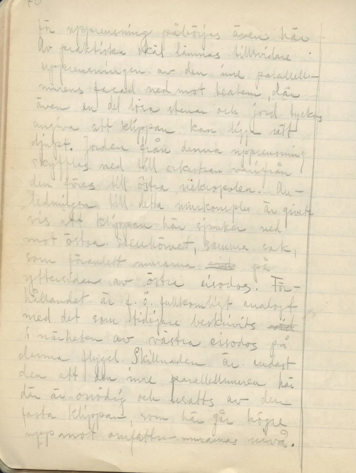 Scan 68 of field diary DII:2a (Soli, the theatre), handwritten in Swedish. The transcription and translation follow.