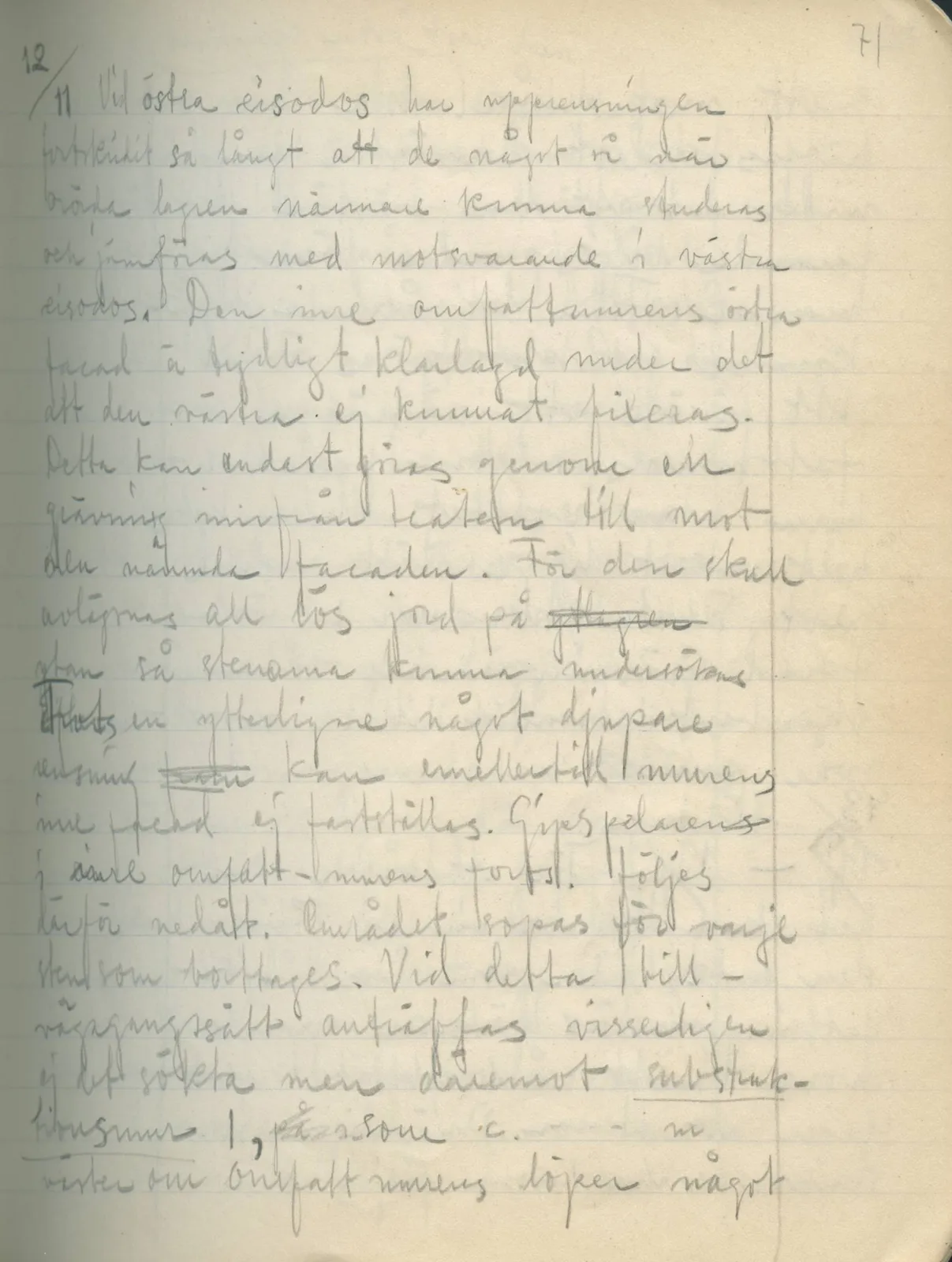 Scan 69 of field diary DII:2a (Soli, the theatre), handwritten in Swedish. The transcription and translation follow.