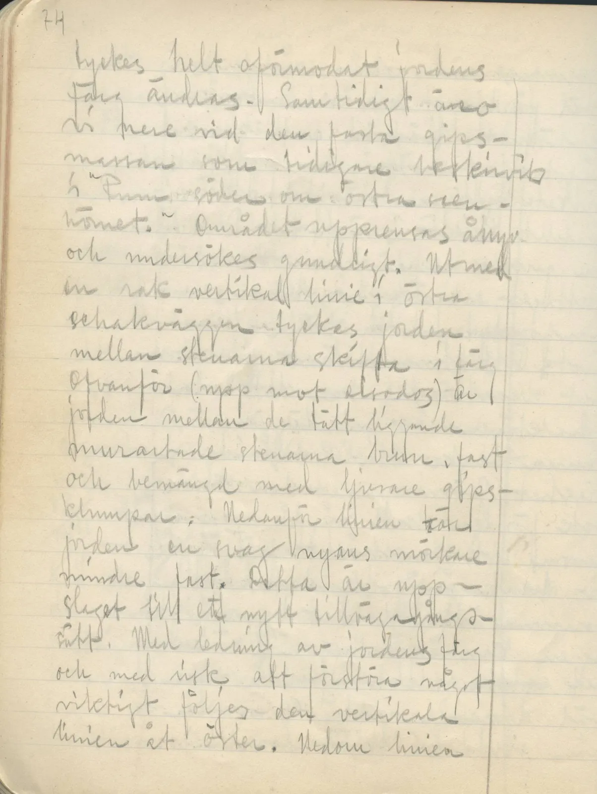 Scan 72 of field diary DII:2a (Soli, the theatre), handwritten in Swedish. The transcription and translation follow.