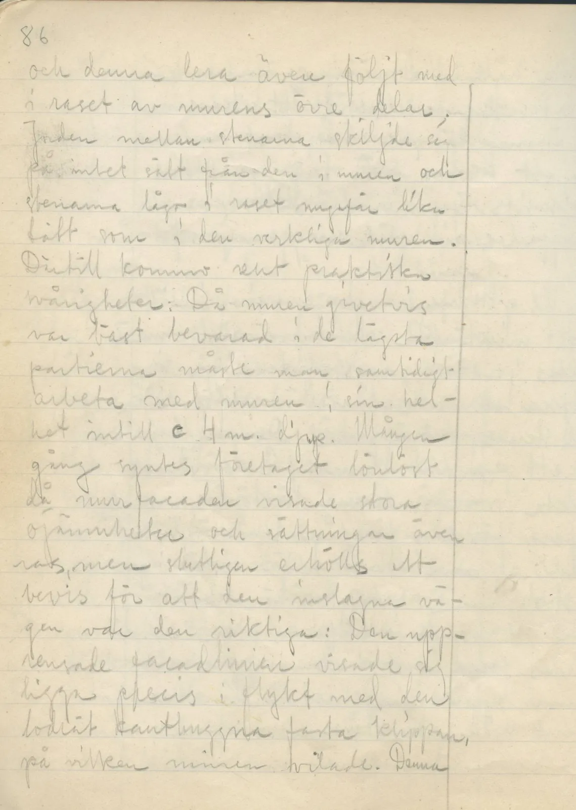 Scan 84 of field diary DII:2a (Soli, the theatre), handwritten in Swedish. The transcription and translation follow.