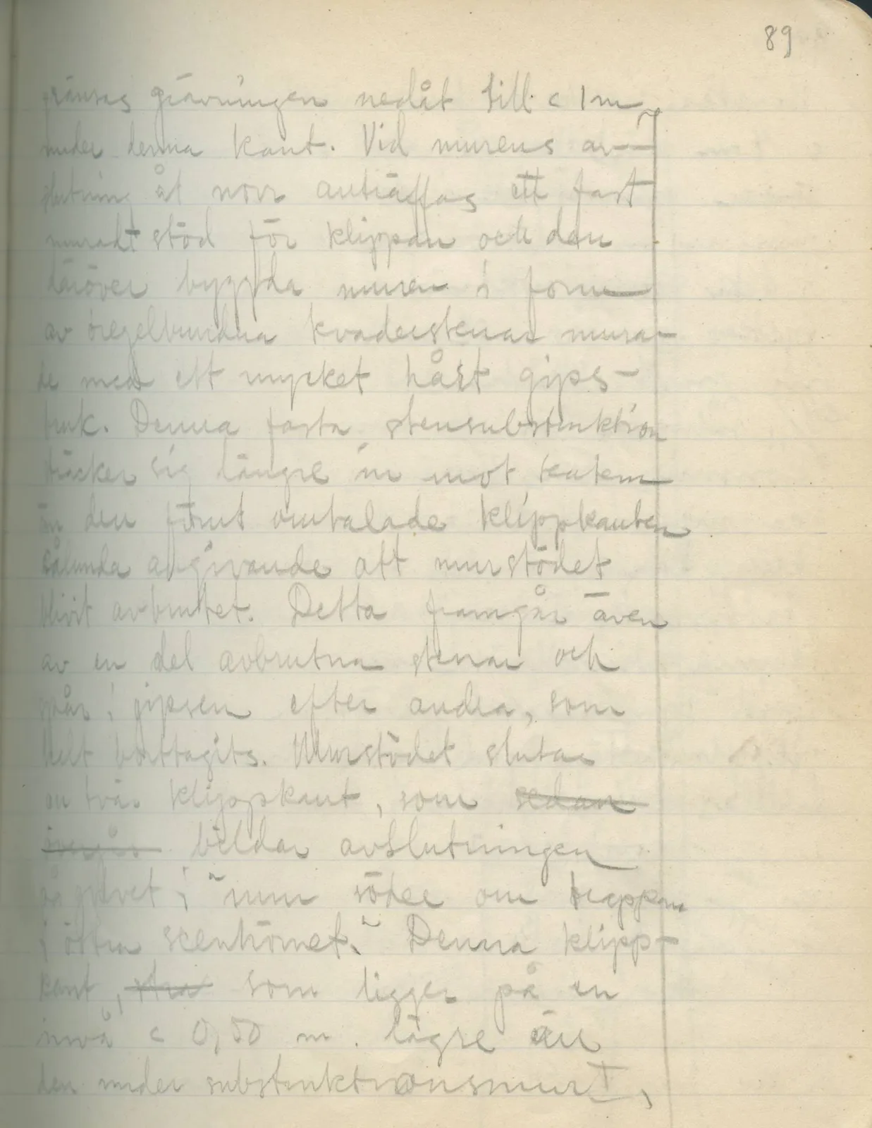 Scan 87 of field diary DII:2a (Soli, the theatre), handwritten in Swedish. The transcription and translation follow.