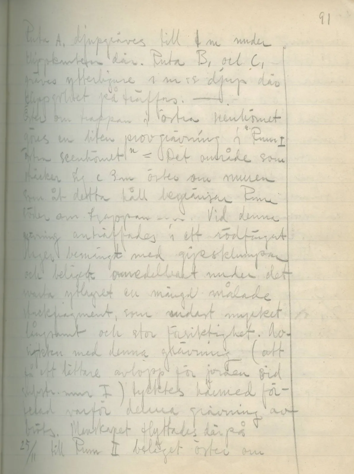 Scan 89 of field diary DII:2a (Soli, the theatre), handwritten in Swedish. The transcription and translation follow.