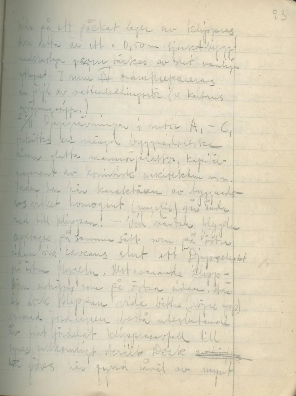 Scan 91 of field diary DII:2a (Soli, the theatre), handwritten in Swedish. The transcription and translation follow.