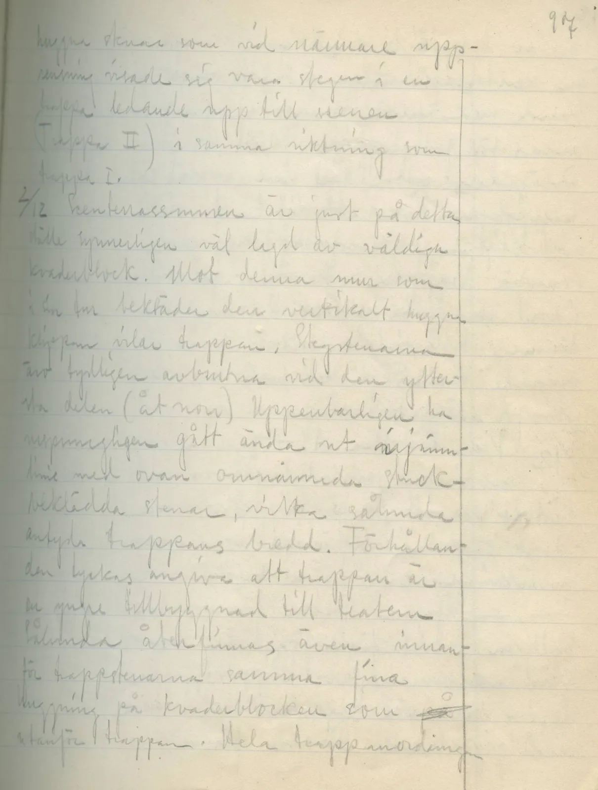 Scan 95 of field diary DII:2a (Soli, the theatre), handwritten in Swedish. The transcription and translation follow.
